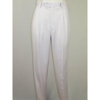Men Apollo King Band Collarless Church Suit Mandarin 5 Hidden Buttons AG58 White - J.Valintin Men's Wear Legend - AG58 - White - 38R