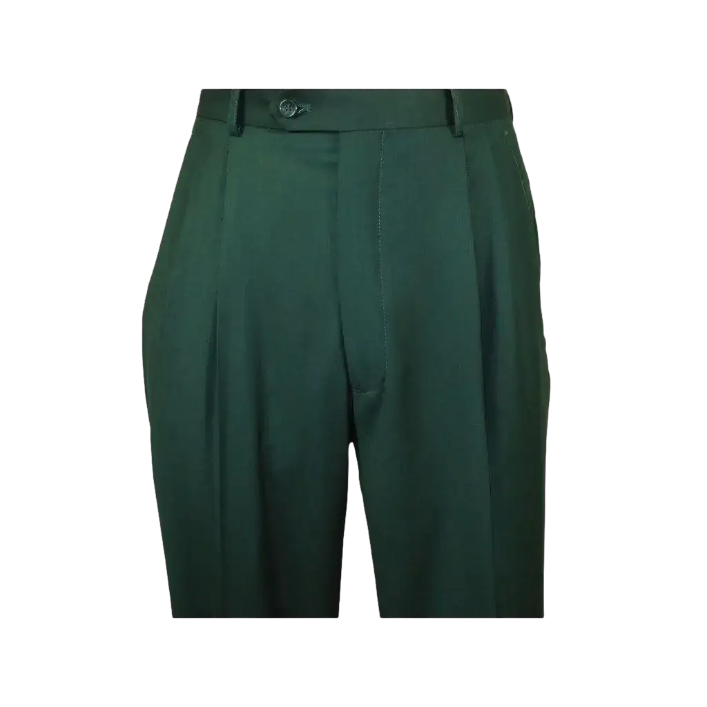 Men Apollo King Band Collarless Church Suit Mandarin 5 Hidden Buttons AG59 Green - J.Valintin Men's Wear Legend - AG59 - Green - 38R