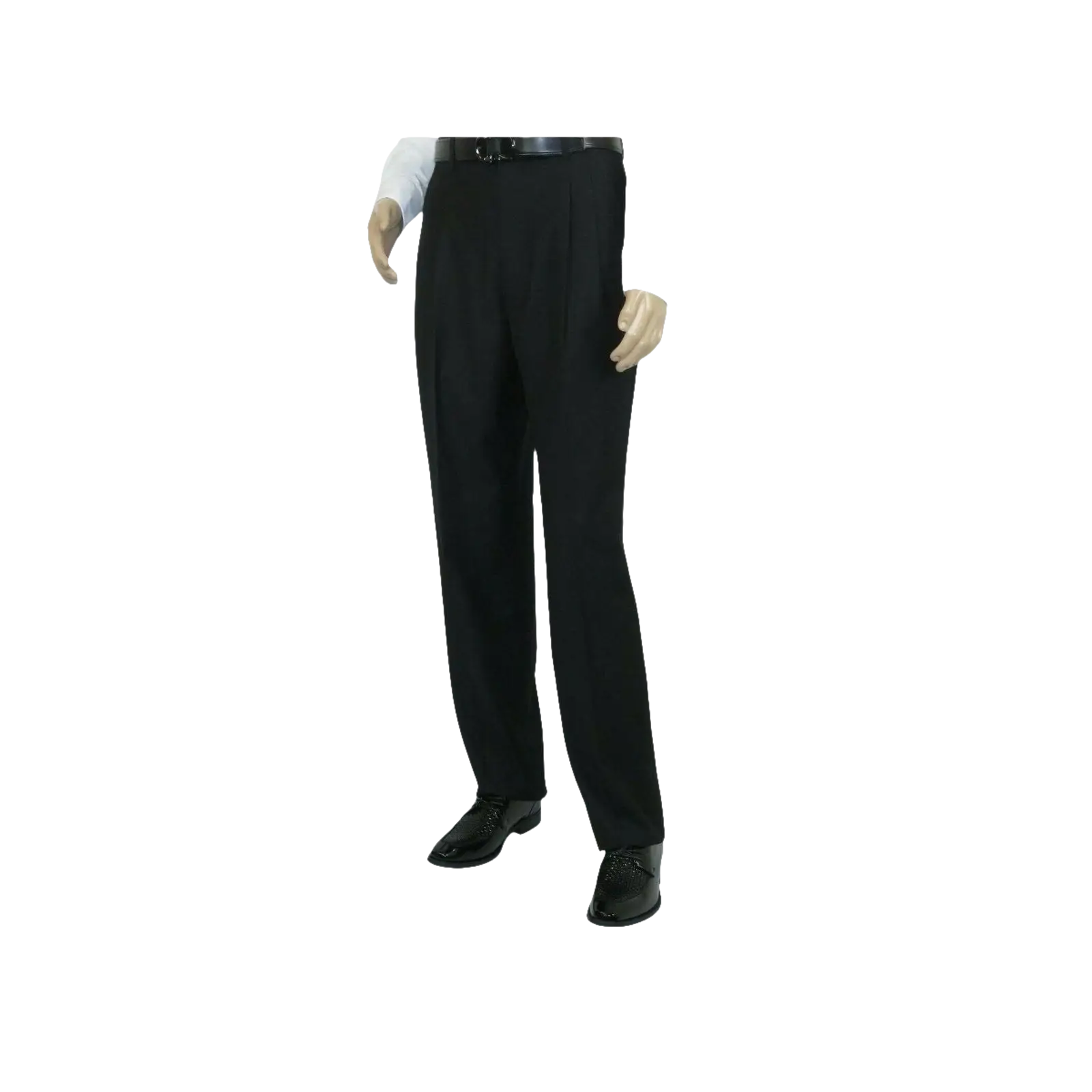 Men Apollo King Banded Collarless suit Mandarin 5 Button Wide leg M5 - 1 Black - J.Valintin Men's Wear Legend - 19643