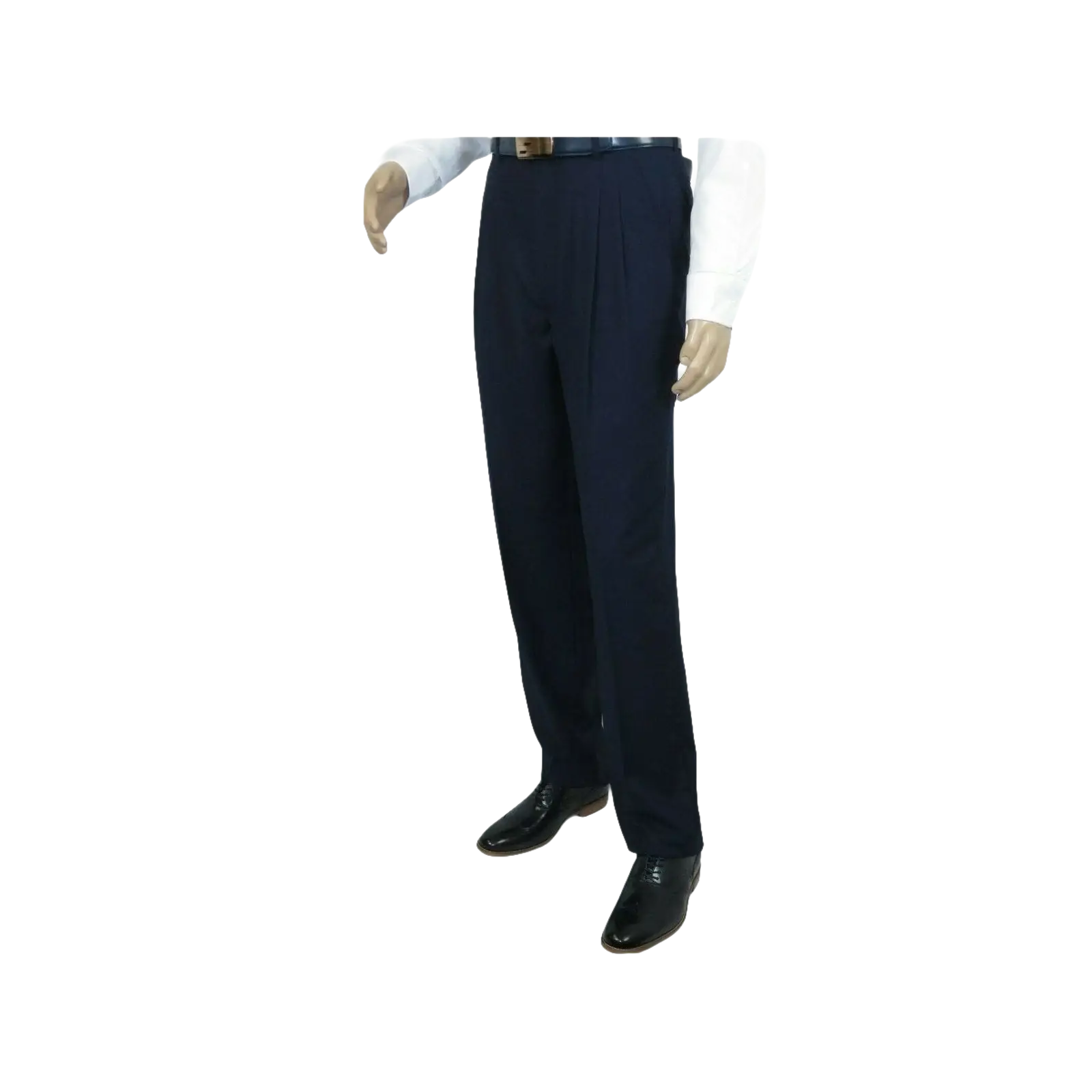 Men Apollo King Banded Collarless suit Mandarin 5 Buttons Wide leg M5 - 2 Navy - J.Valintin Men's Wear Legend - 20991