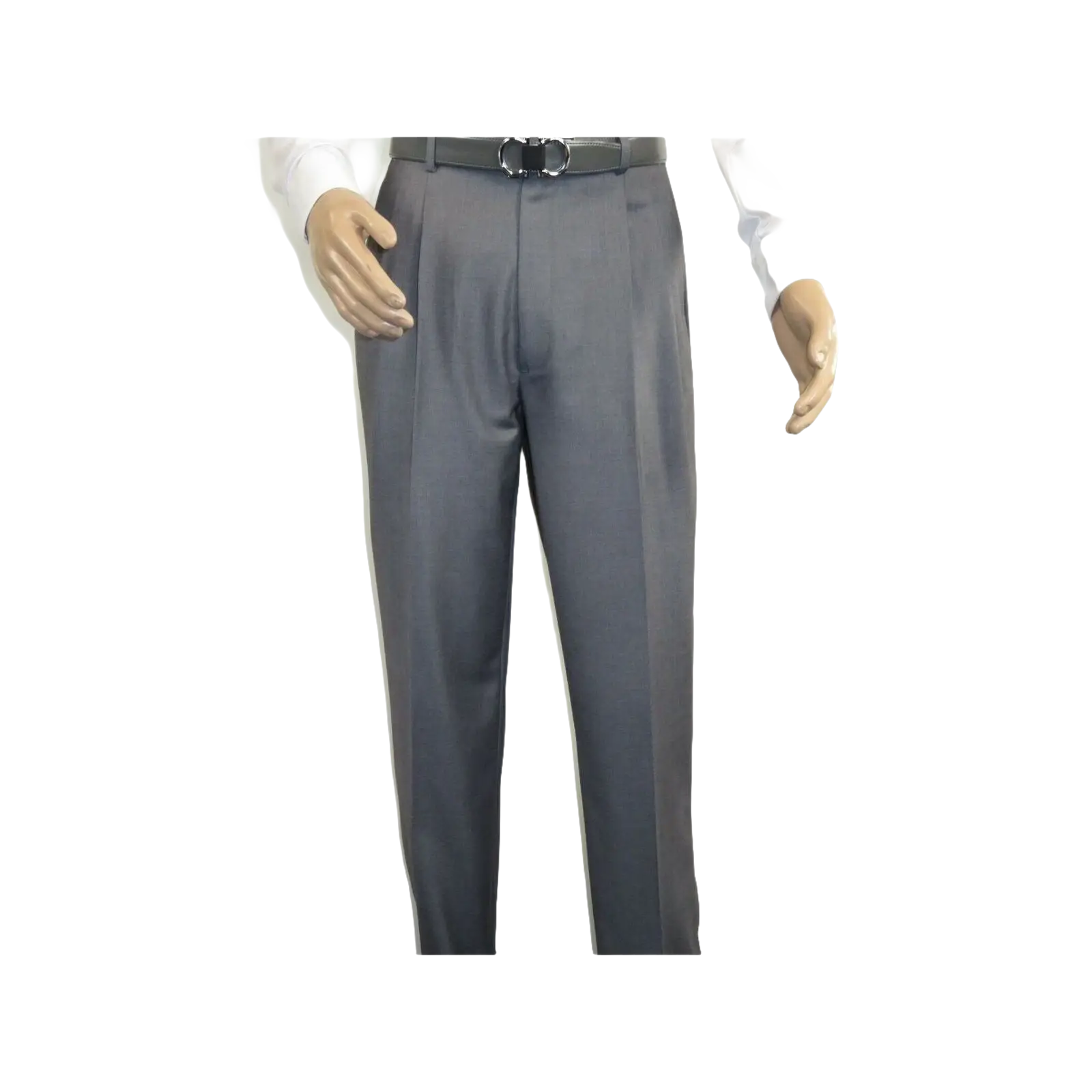Men Apollo King Banded Collarless suit Mandarin 5 Hidden Button Pastor AG53 Gray - J.Valintin Men's Wear Legend - 80265