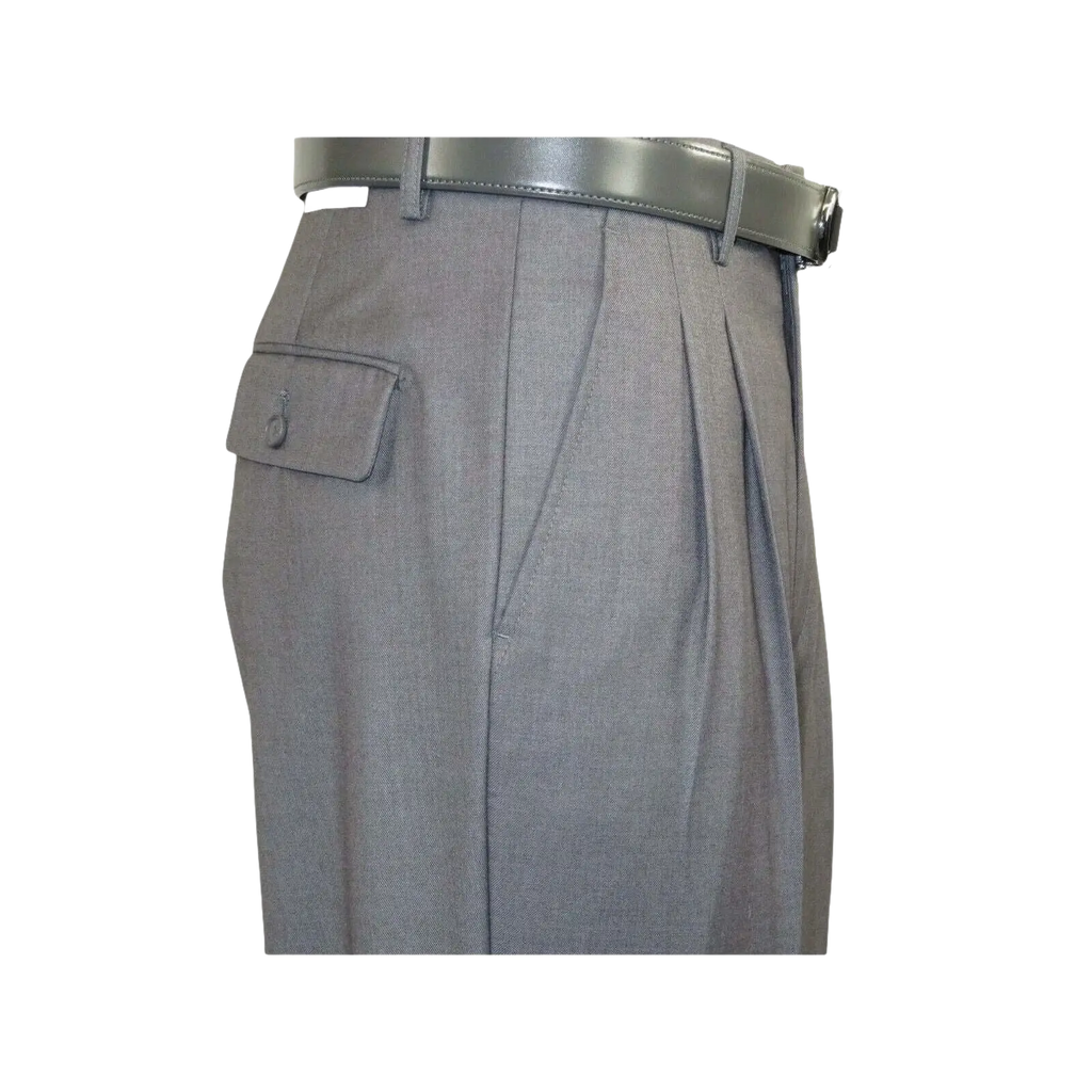 Men Apollo King Banded Collarless suit Mandarin 5 Hidden Button Pastor AG53 Gray - J.Valintin Men's Wear Legend - 80265