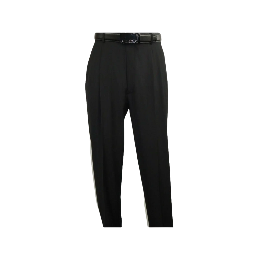 Men Apollo King Banded Collarless suit Mandarin Military Style 5button K1 Black - J.Valintin Men's Wear Legend - 19000