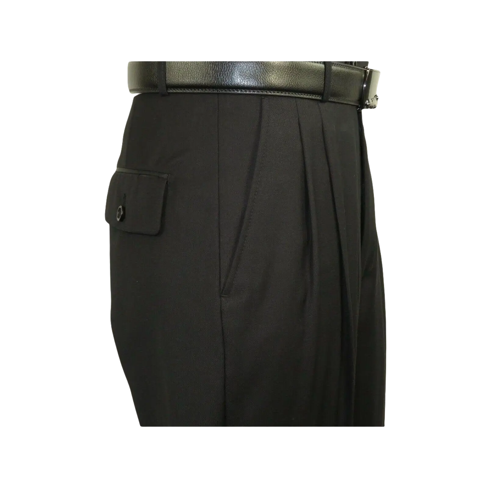 Men Apollo King Banded Collarless suit Mandarin Military Style 5button K1 Black - J.Valintin Men's Wear Legend - 19000