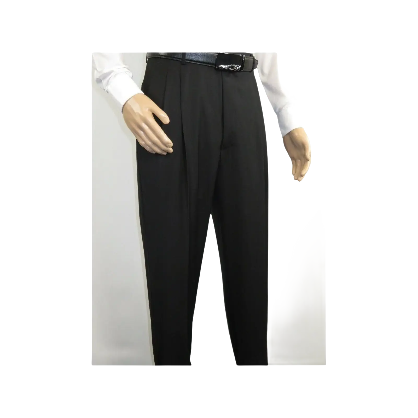 Men Apollo King Banded Collarless suit Mandarin Military Style 5button K1 Black - J.Valintin Men's Wear Legend - 19000