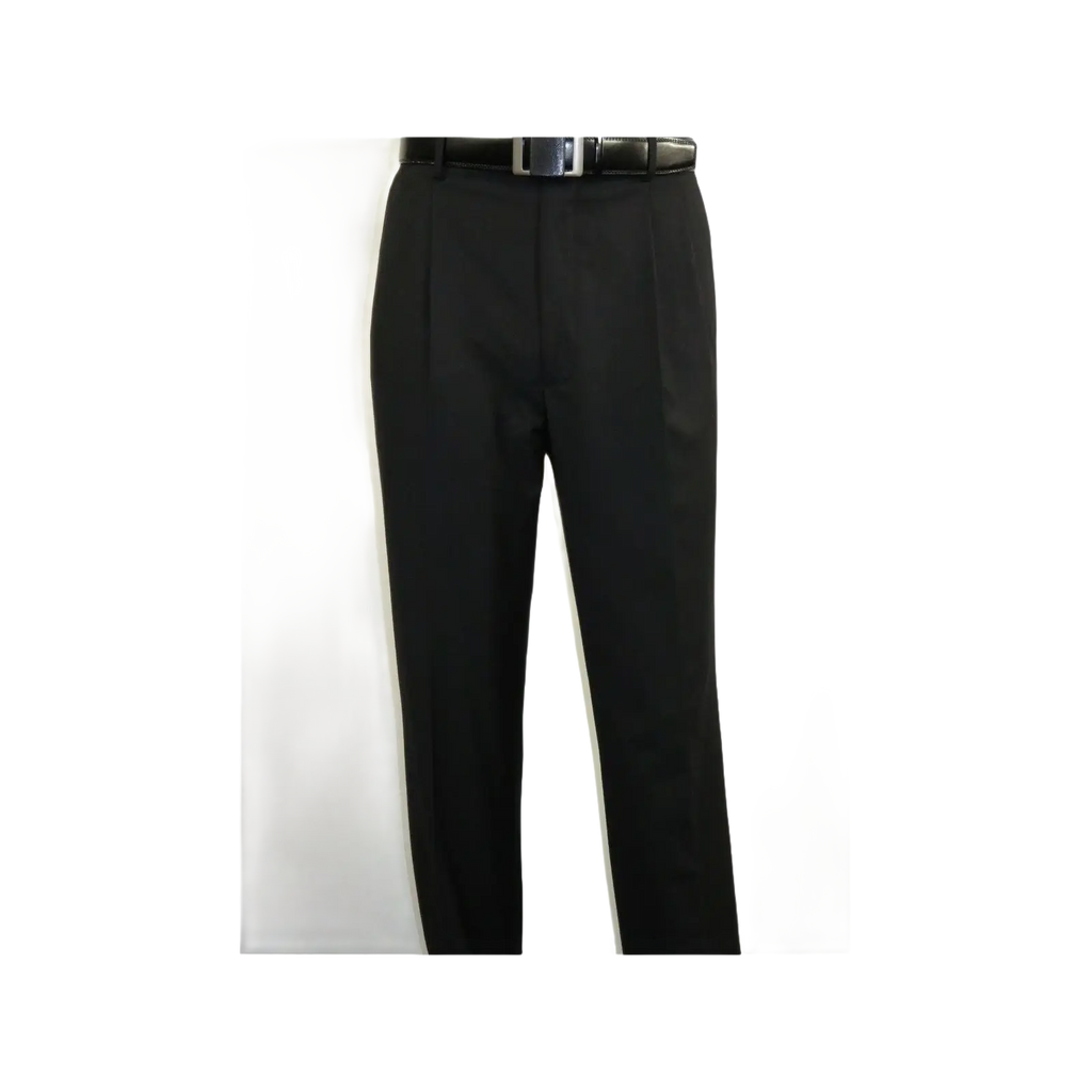 Men Apollo King Double Breasted Formal Business Suit Pleated Pants DM21 Black - J.Valintin Men's Wear Legend - 80247