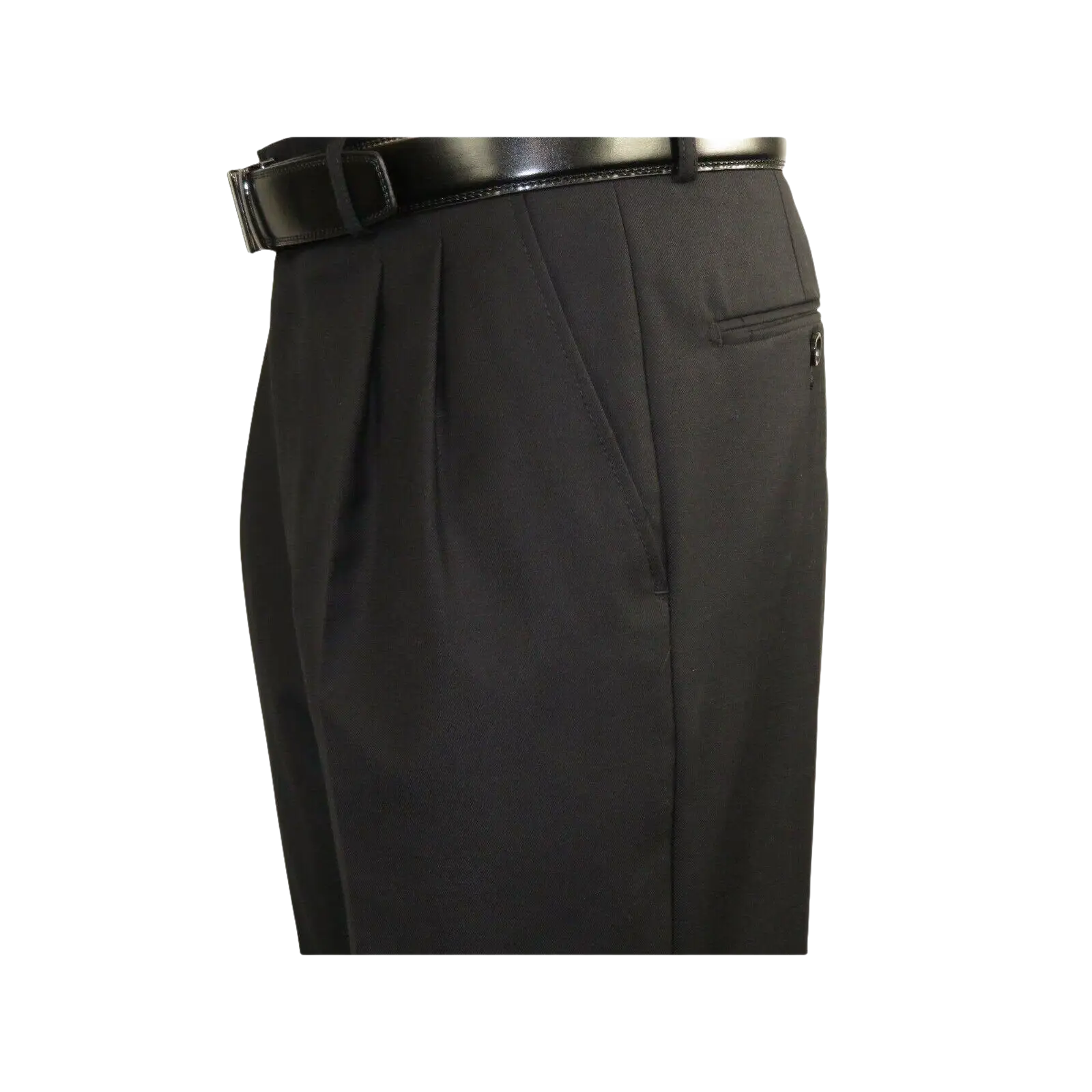 Men Apollo King Double Breasted Formal Business Suit Pleated Pants DM21 Black - J.Valintin Men's Wear Legend - 80247