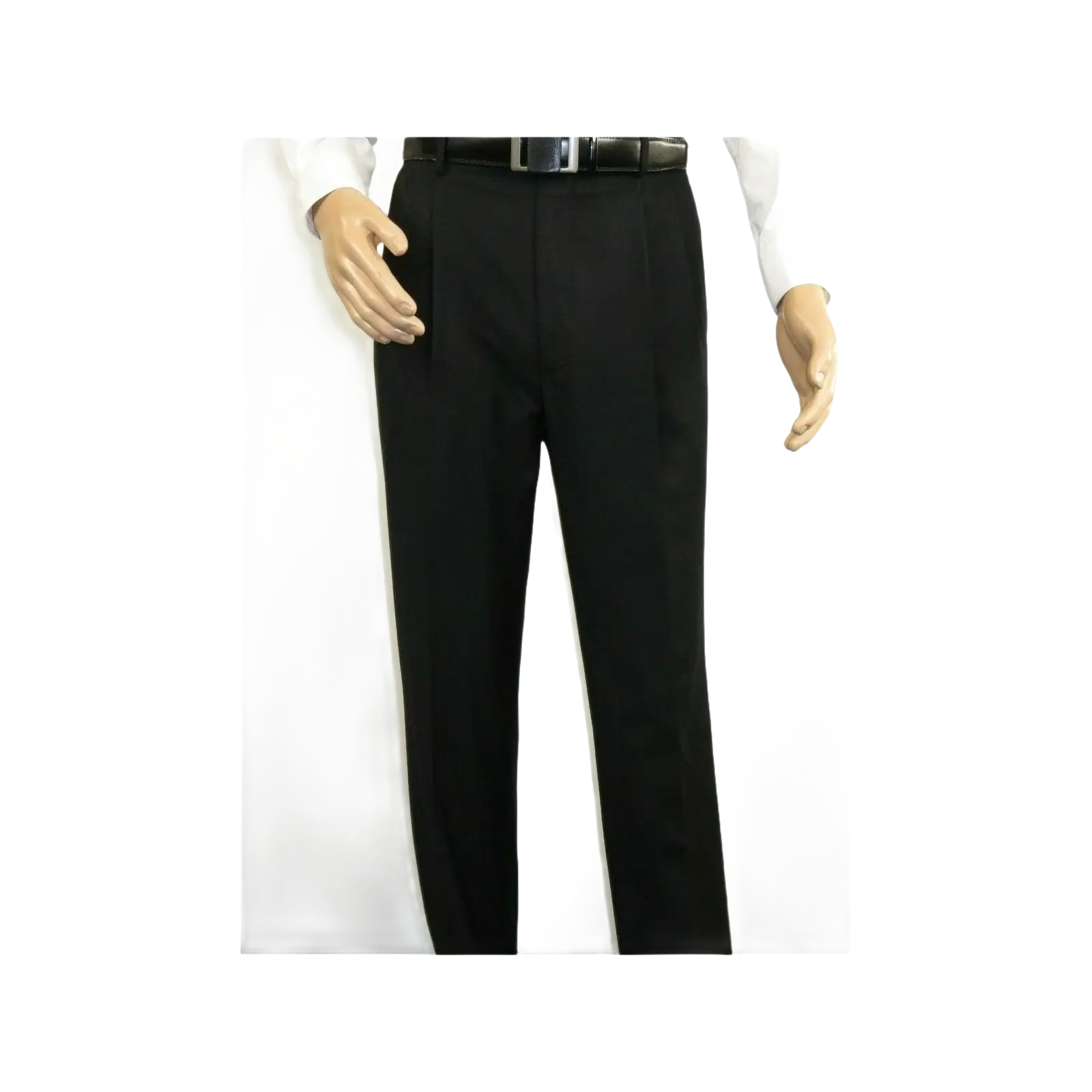 Men Apollo King Double Breasted Formal Business Suit Pleated Pants DM21 Black - J.Valintin Men's Wear Legend - 80247