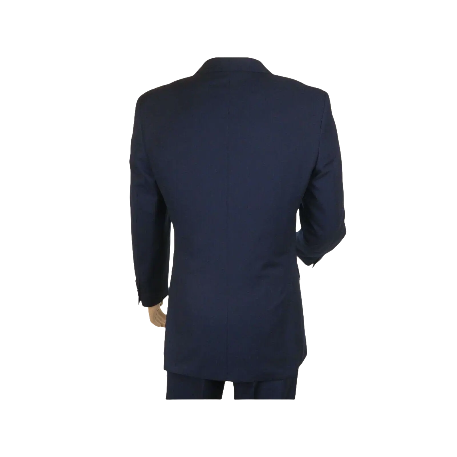 Men Apollo King Double Breasted Suit Classic Peak Lapel Pleated DM22 Navy Blue - J.Valintin Men's Wear Legend - 21025