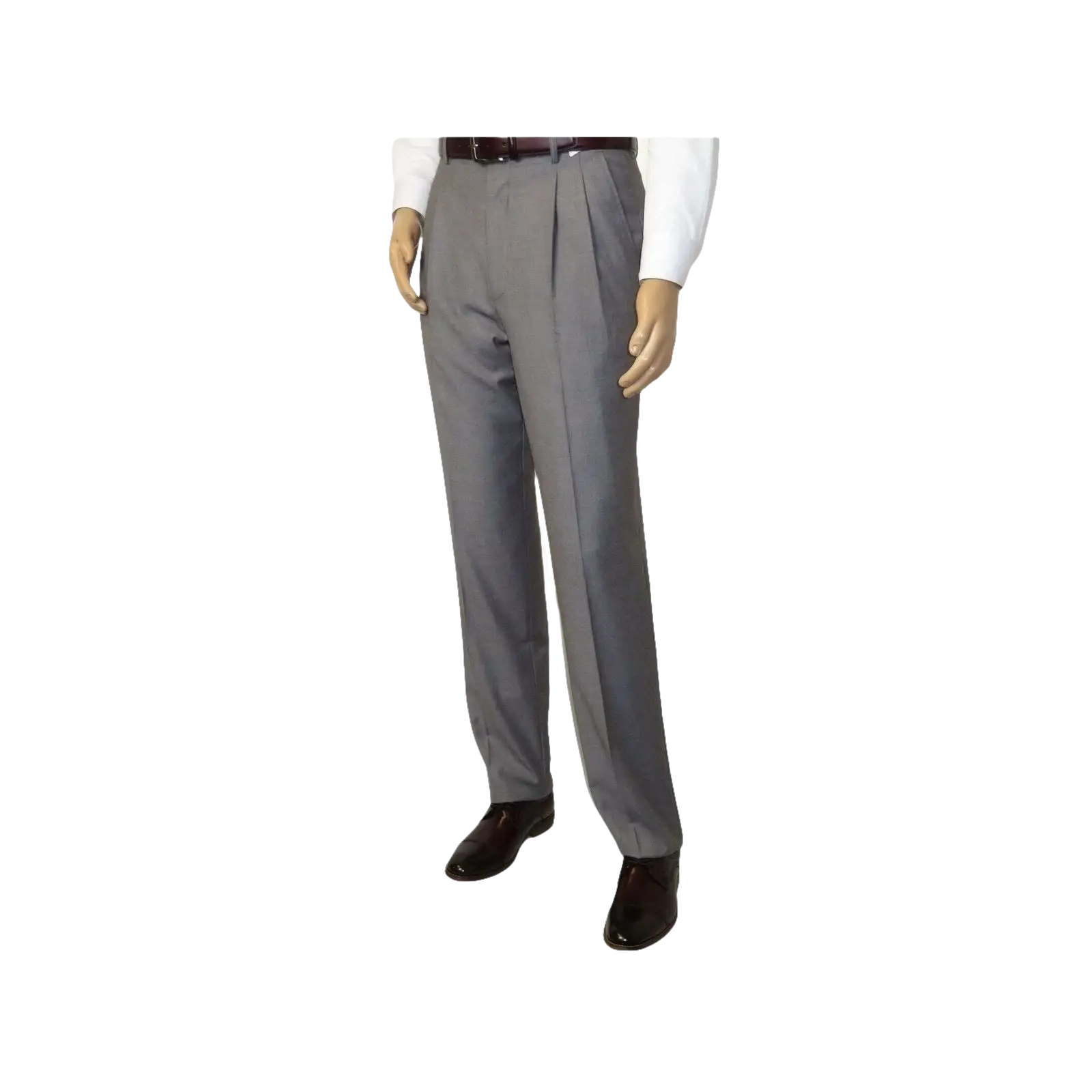 Men Apollo King Double Breasted Suit Classic Peak Lapel Soft Blend DM23 Gray - J.Valintin Men's Wear Legend - 21041