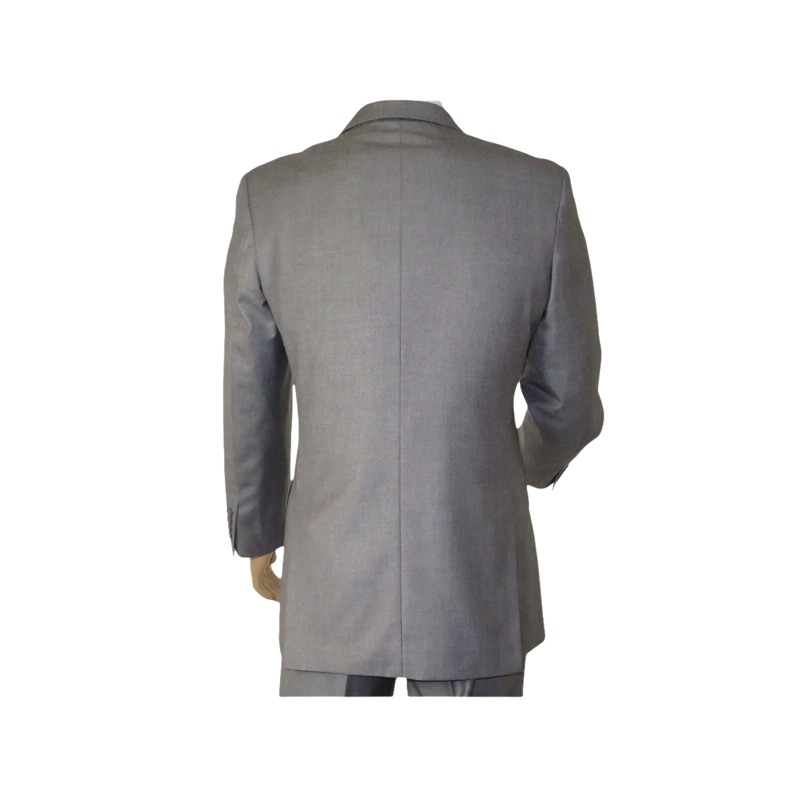 Men Apollo King Double Breasted Suit Classic Peak Lapel Soft Blend DM23 Gray - J.Valintin Men's Wear Legend - 21041