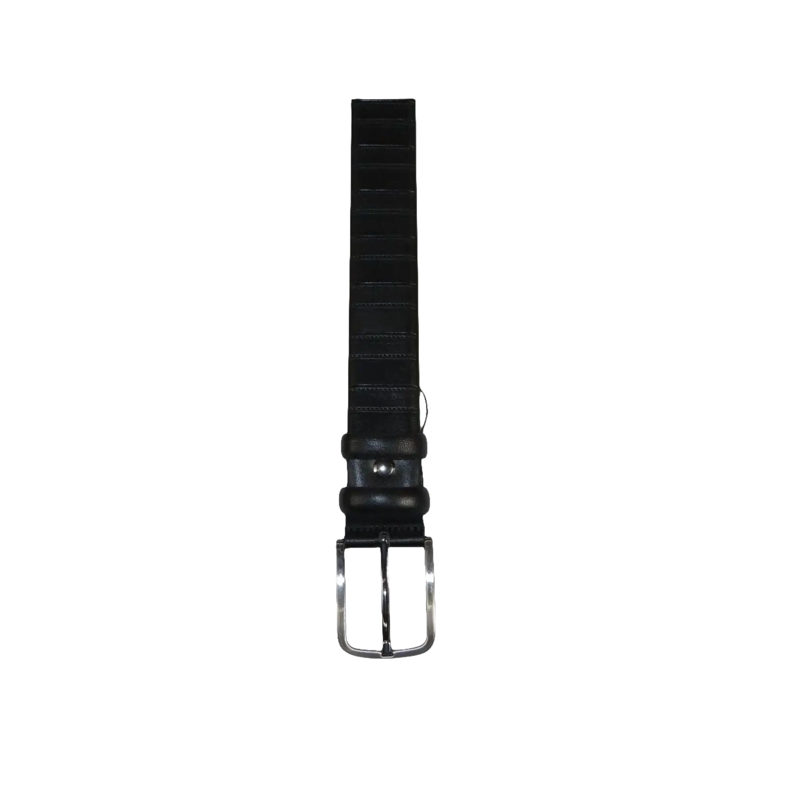 Men Black Genuine Leather Belt PIERO ROSSI Turkey Soft Full Grain #Black line - J.Valintin Men's Wear Legend - 97297