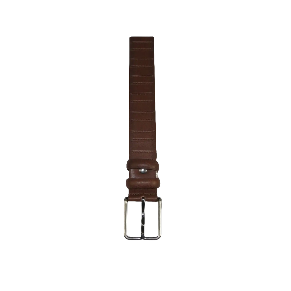 Men Brown Genuine Leather Belt PIERO ROSSI Turkey Soft Full Grain #Brown line - J.Valintin Men's Wear Legend - 97309
