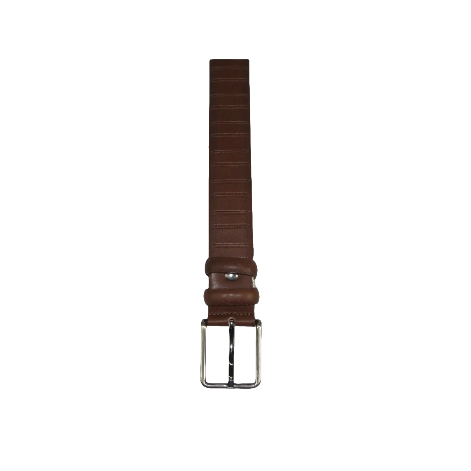 Men Brown Genuine Leather Belt PIERO ROSSI Turkey Soft Full Grain #Brown line - J.Valintin Men's Wear Legend - 97309