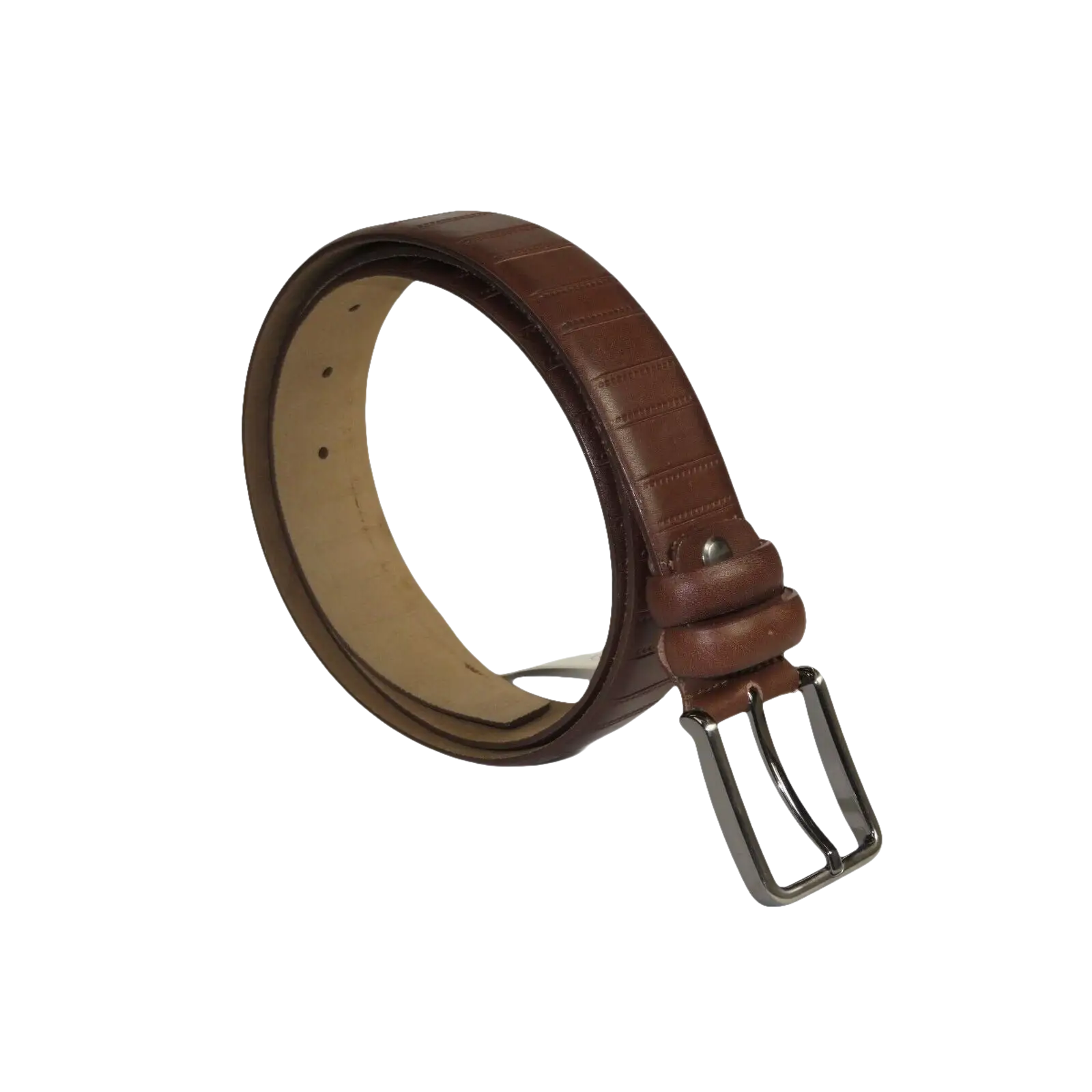 Men Brown Genuine Leather Belt PIERO ROSSI Turkey Soft Full Grain #Brown line - J.Valintin Men's Wear Legend - 97309