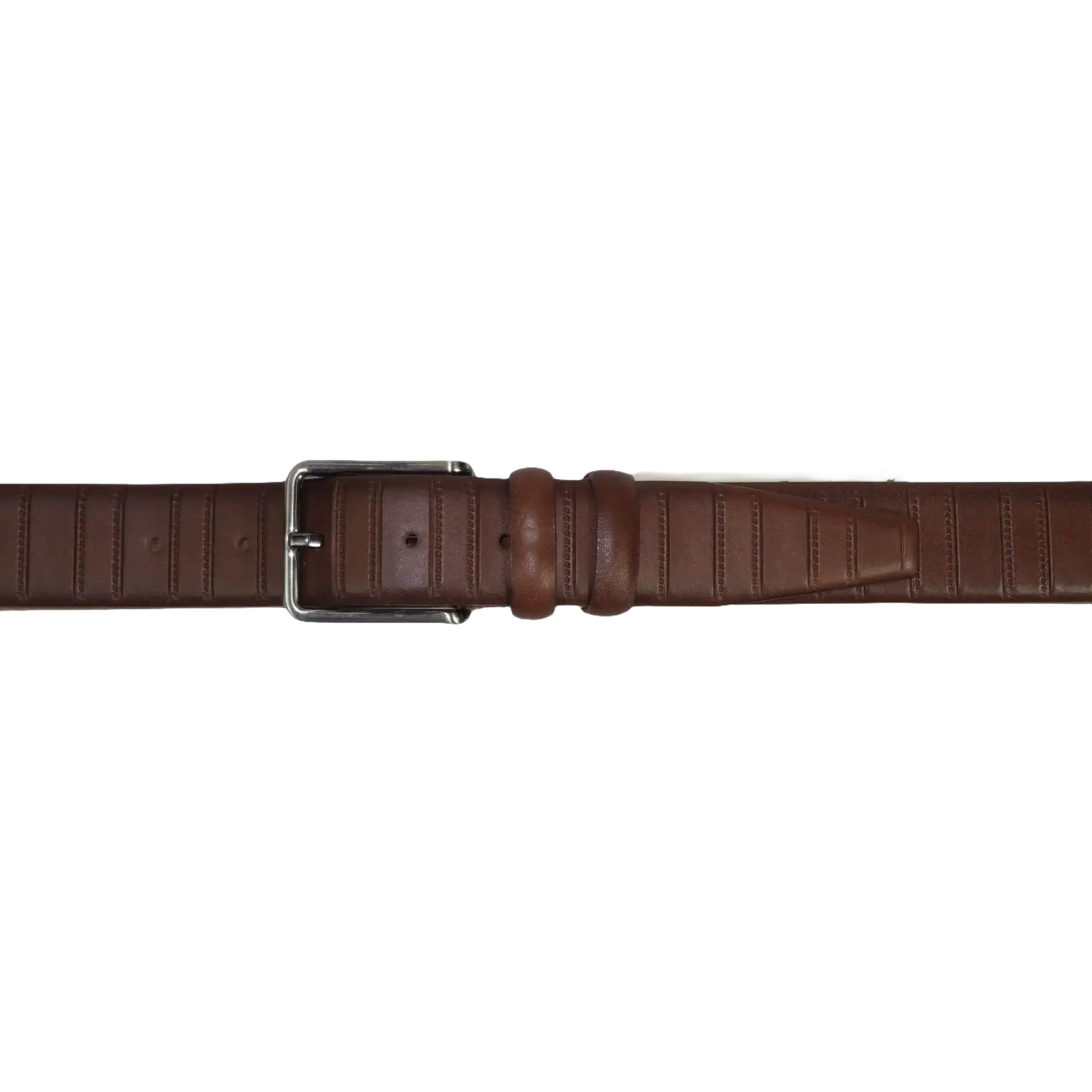 Men Brown Genuine Leather Belt PIERO ROSSI Turkey Soft Full Grain #Brown line - J.Valintin Men's Wear Legend - 97309