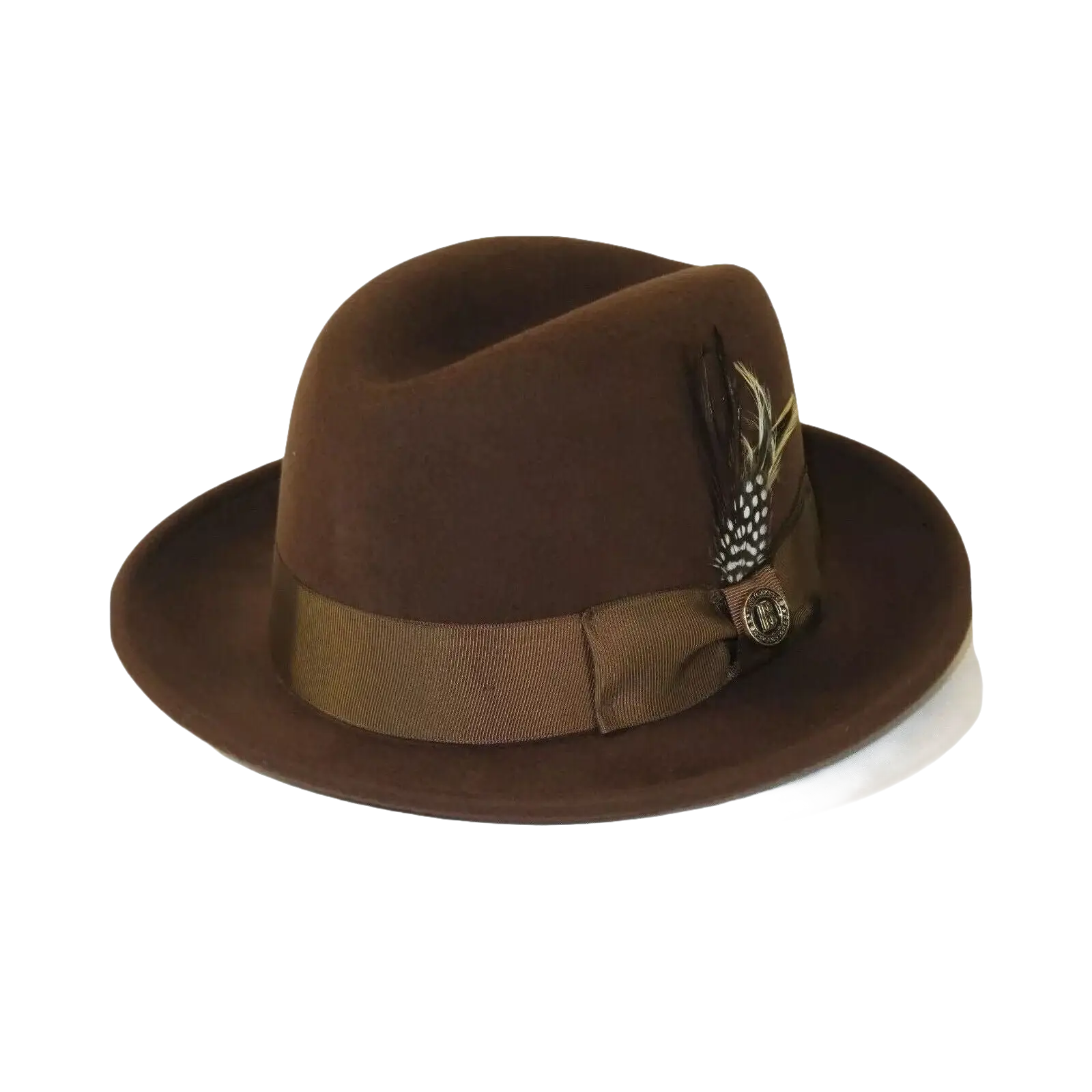 Men Bruno Capelo Hat Australian Wool Crushable Center Crease CHICAGO CH301 Brown - J.Valintin Men's Wear Legend - 3367