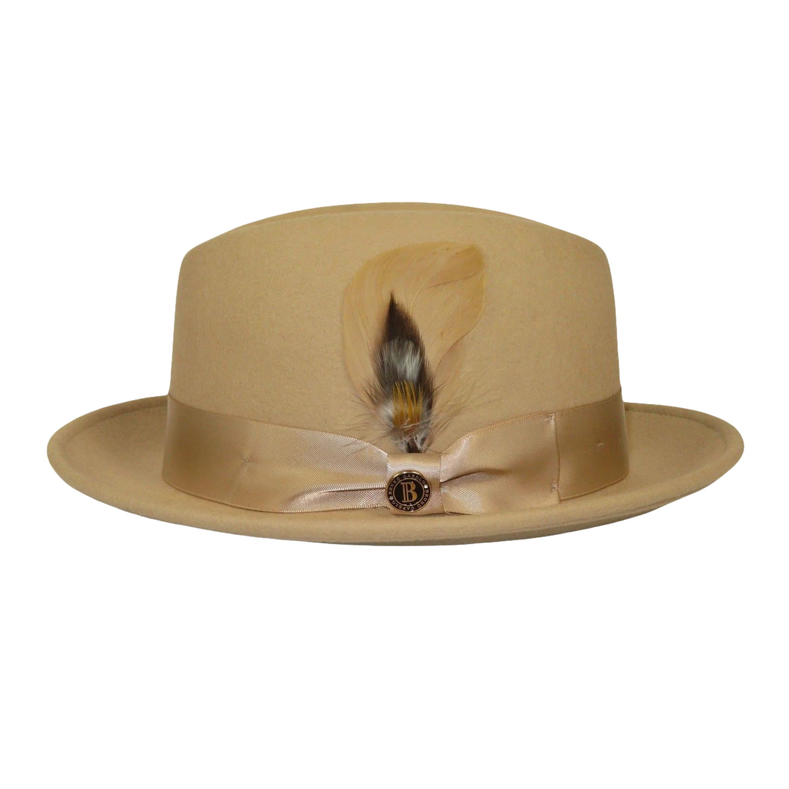 Men Bruno Capelo Hat Australian Wool Crushable Center Dent Florence FL522 Tan - J.Valintin Men's Wear Legend - FL522 - Tan - S