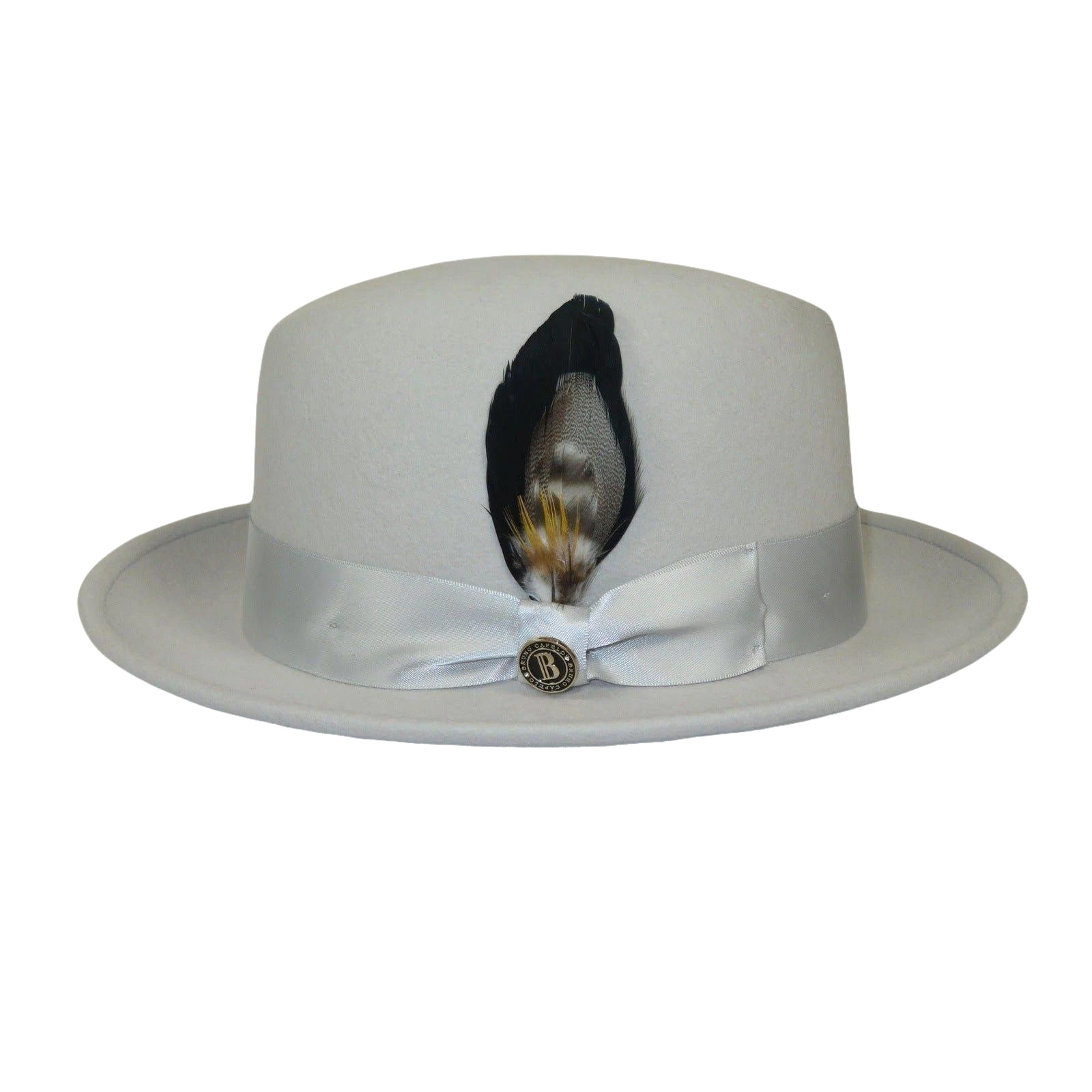 Men Bruno Capelo Hat Australian Wool Crushable Center Dent Florence FL523 Silver - J.Valintin Men's Wear Legend - FL523 - Silver - S