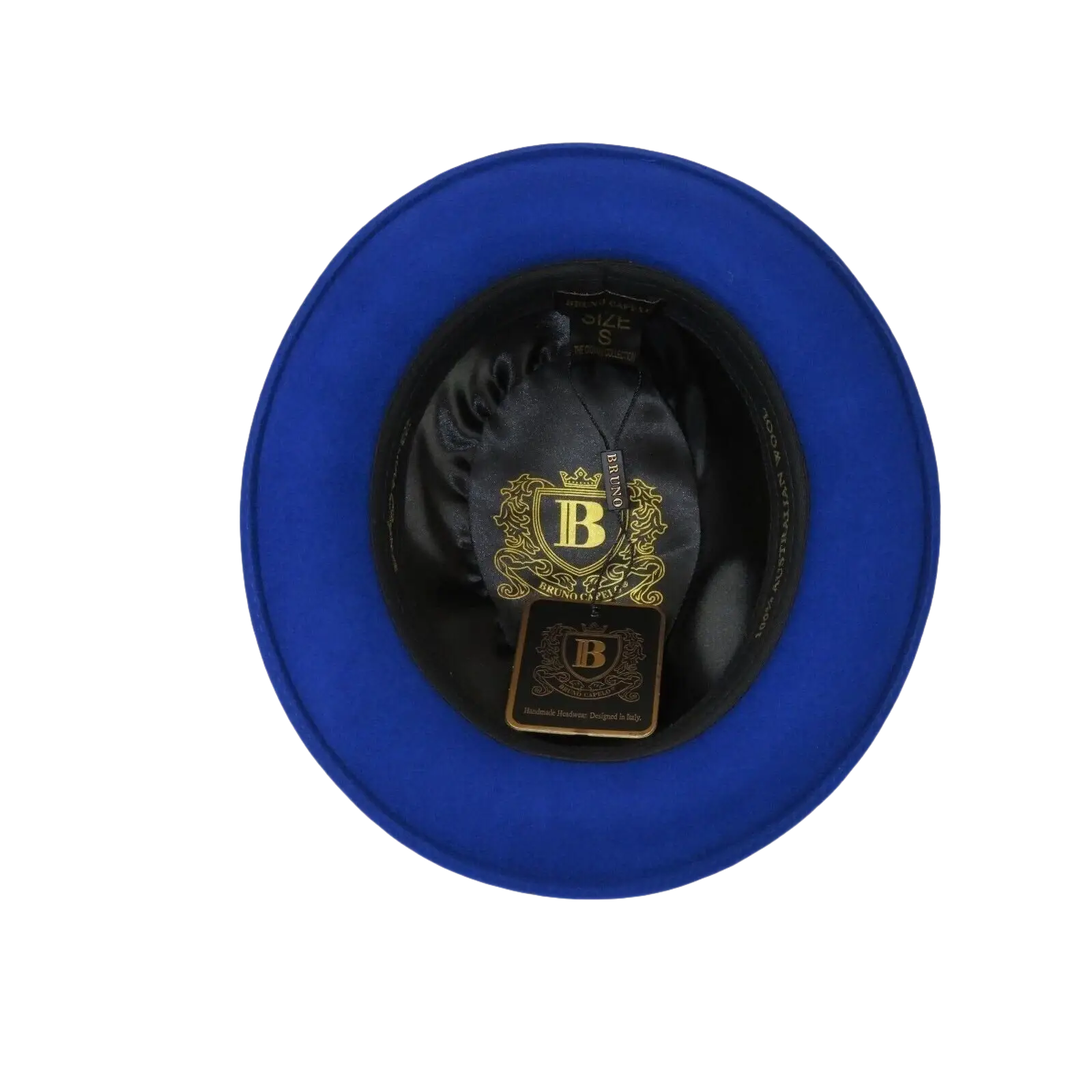 Men Bruno Capelo Hat Australian Wool Crushable Fedora Giovani Un108 Royal Blue - J.Valintin Men's Wear Legend - 73828