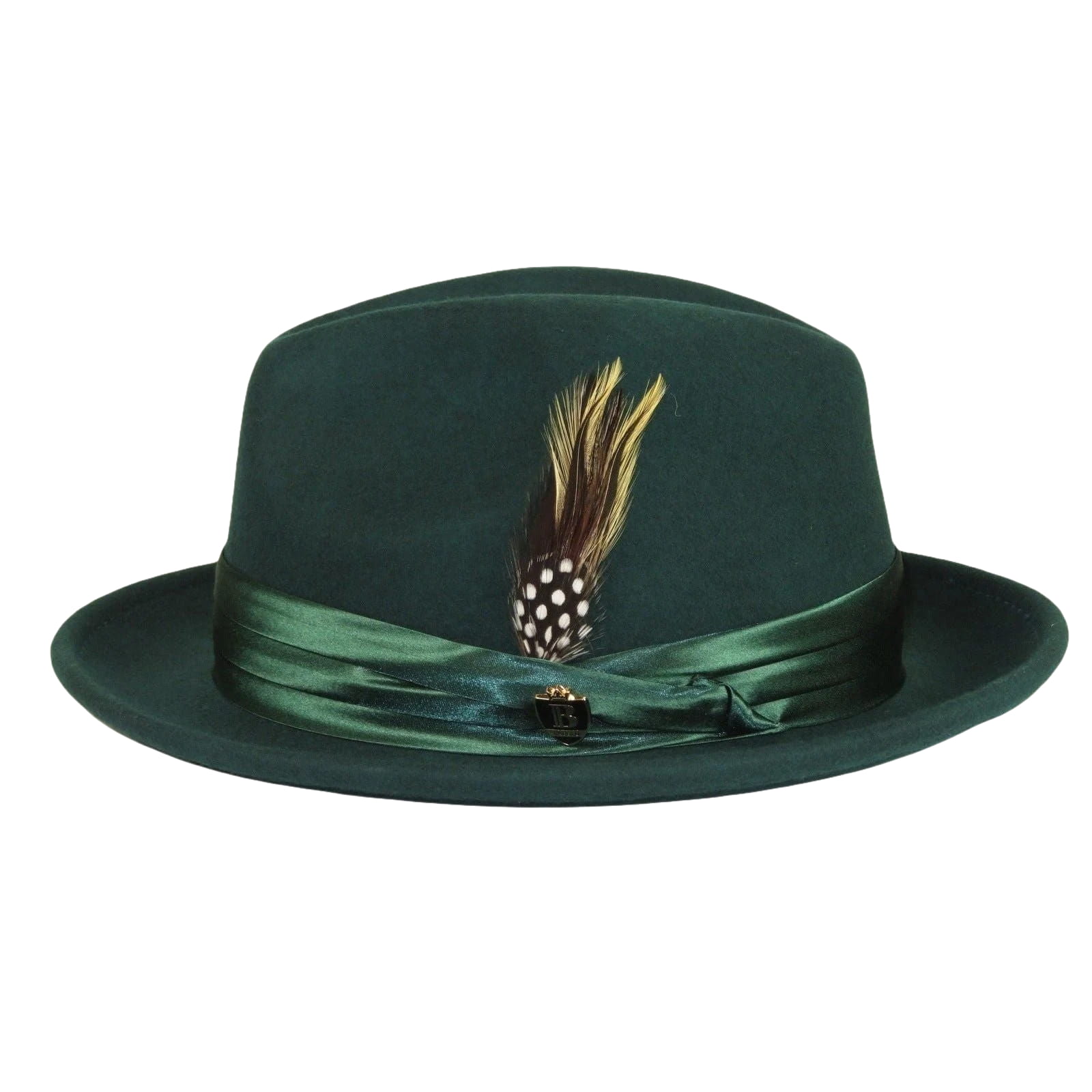 Men Bruno Capelo Hat Australian Wool Crushable Fedora Giovani Un116 Hunter Green - J.Valintin Men's Wear Legend - UN116 - Hunter - S