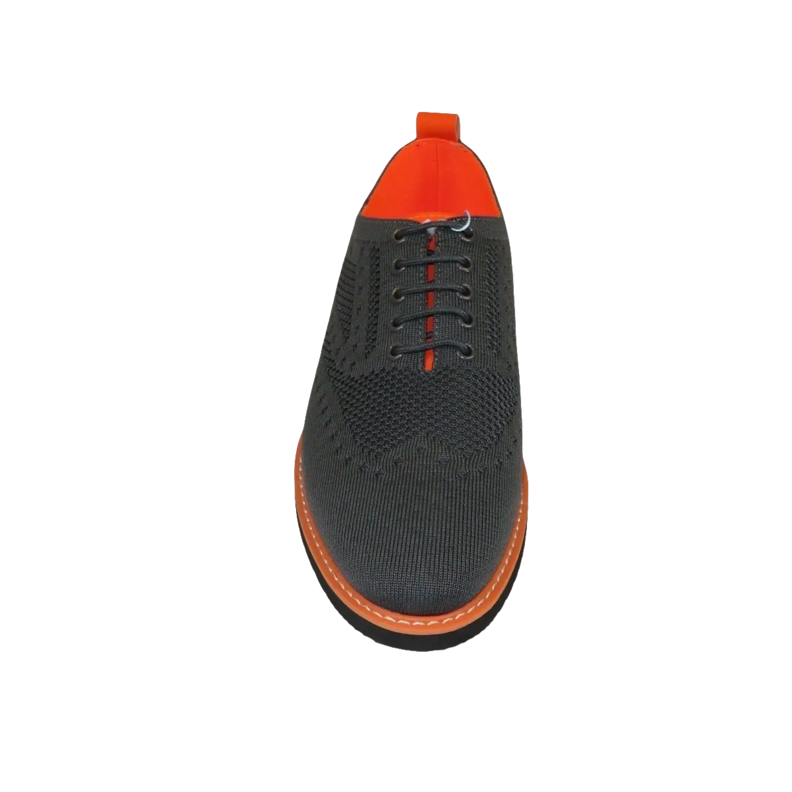 Men Comfort Casual Knit Fabric Wingtip Lace Sneaker Shoes #FRESHORT Gray - J.Valintin Men's Wear Legend - 100928