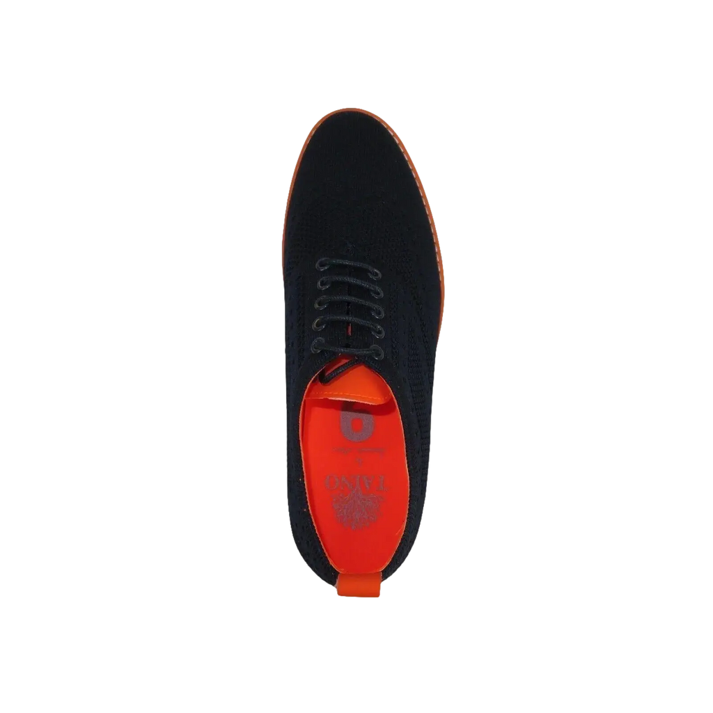 Men Comfort Casual Knit Fabric Wingtip Lace Sneaker Shoes #FRESHORT Navy Blue - J.Valintin Men's Wear Legend - 100916