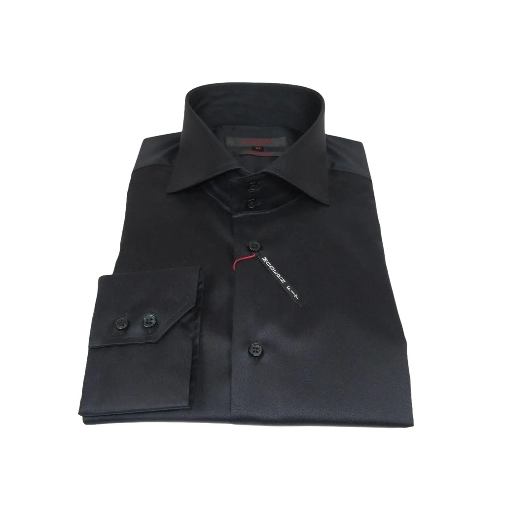 Men Dress Shirts AXXESS Turkey 100% Soft Egyptian Cotton 224 - 07 Solid Black - J.Valintin Men's Wear Legend - 99305