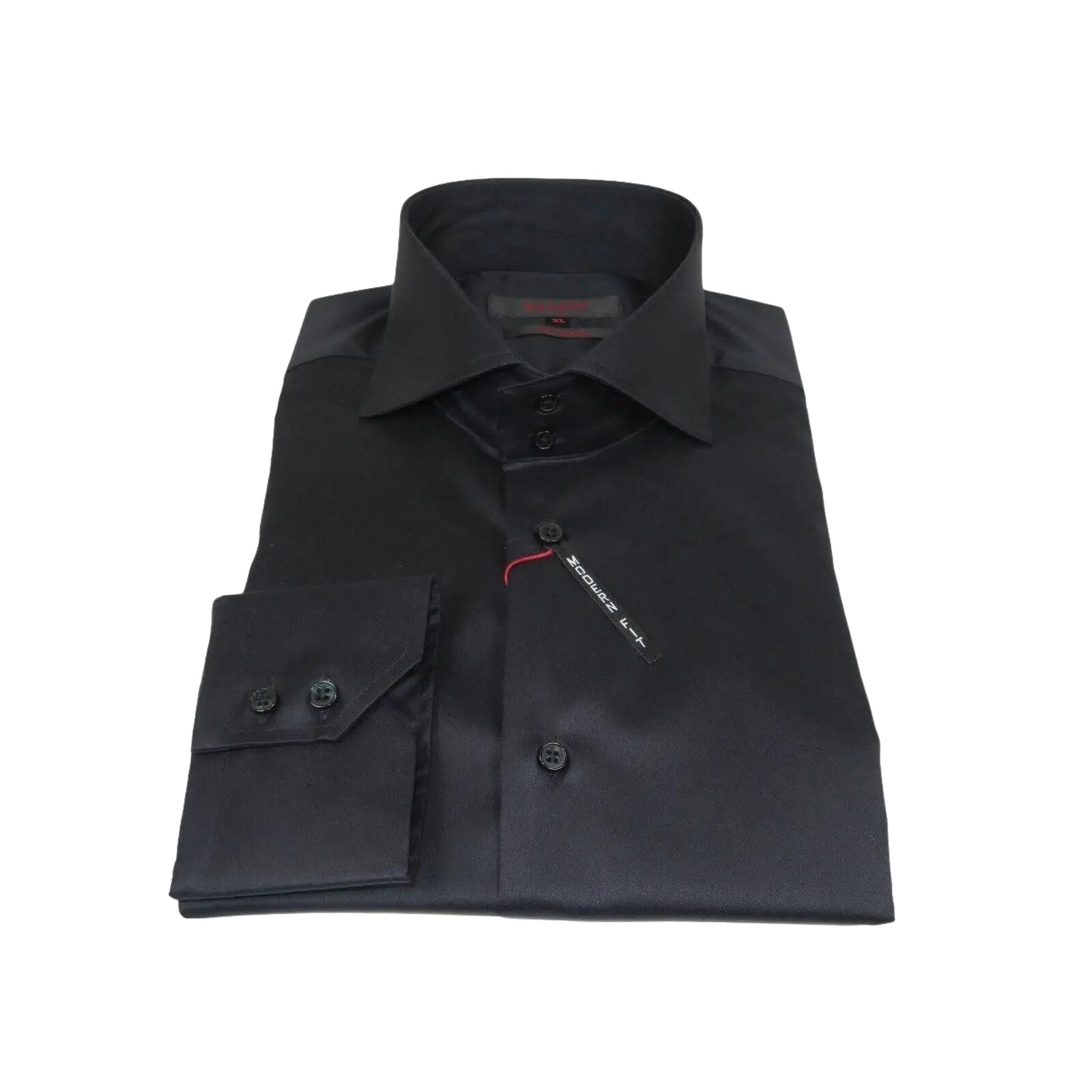 Men Dress Shirts AXXESS Turkey 100% Soft Egyptian Cotton 224 - 07 Solid Black - J.Valintin Men's Wear Legend - 99305