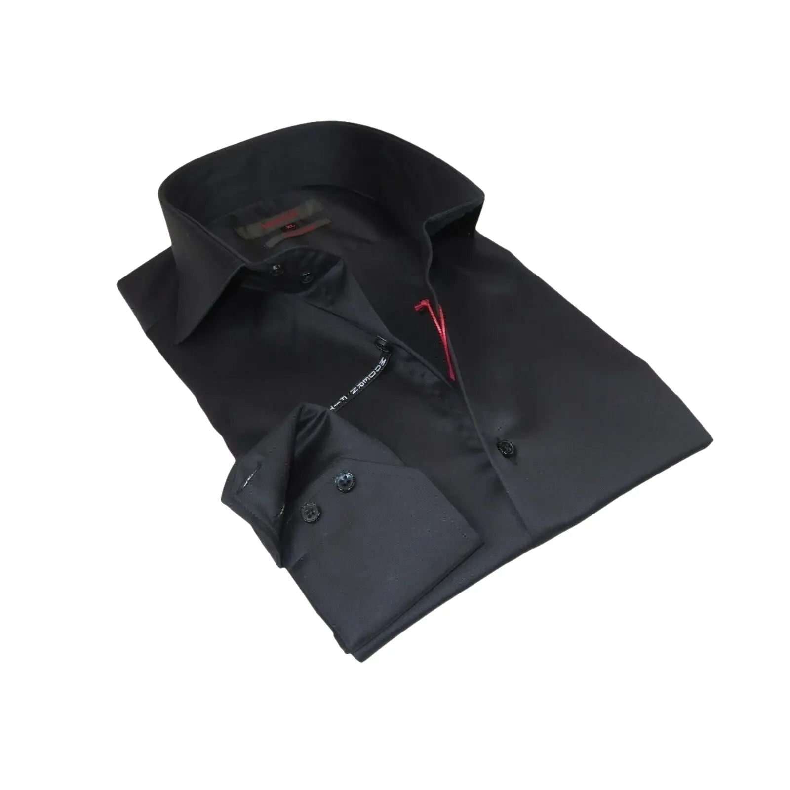 Men Dress Shirts AXXESS Turkey 100% Soft Egyptian Cotton 224 - 07 Solid Black - J.Valintin Men's Wear Legend - 99305