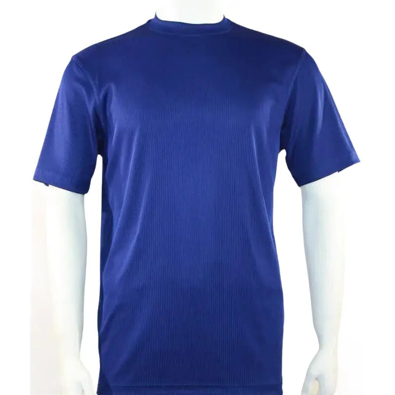 Men Dressy T - Shirt Log - In Uomo Crew Neck Silky Short Sleeves 218 Midnight Blue - J.Valintin Men's Wear Legend - 32256