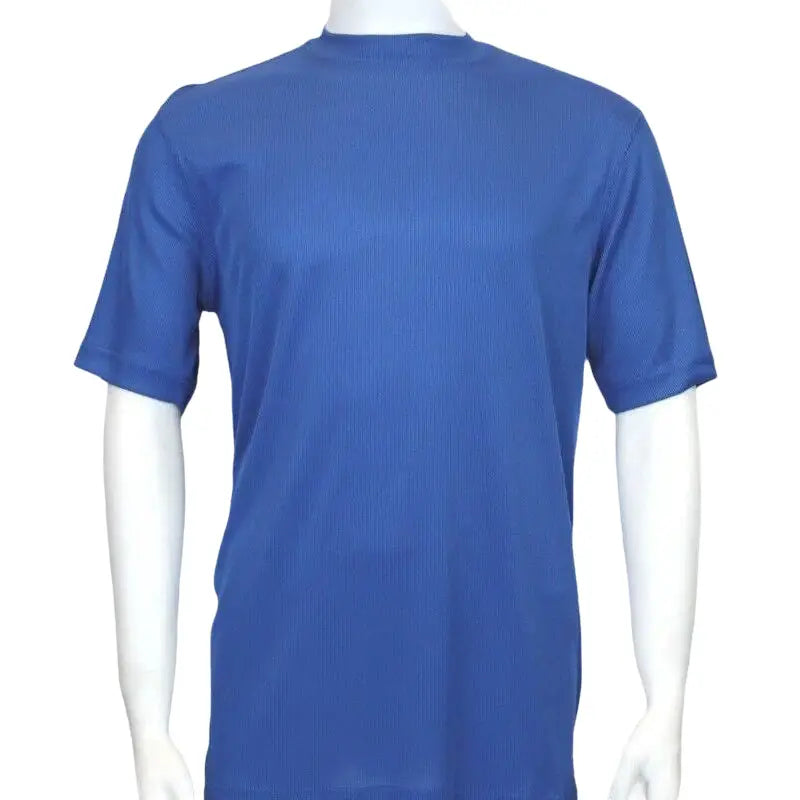 Men Dressy T - Shirt Log - In Uomo Crew Neck Silky Short Sleeves 218 Royal blue - J.Valintin Men's Wear Legend - 2191