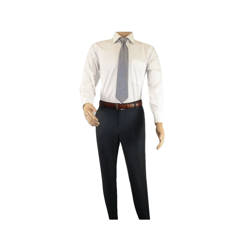 Men Flat Front Suit Separate Pants Slim Fit light Weight Slacks 202 - 1 Charcoal - J.Valintin Men's Wear Legend - 97708