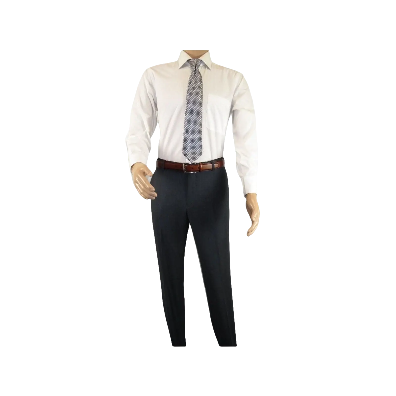 Men Flat Front Suit Separate Pants Slim Fit light Weight Slacks 202 - 1 Charcoal - J.Valintin Men's Wear Legend - 97708