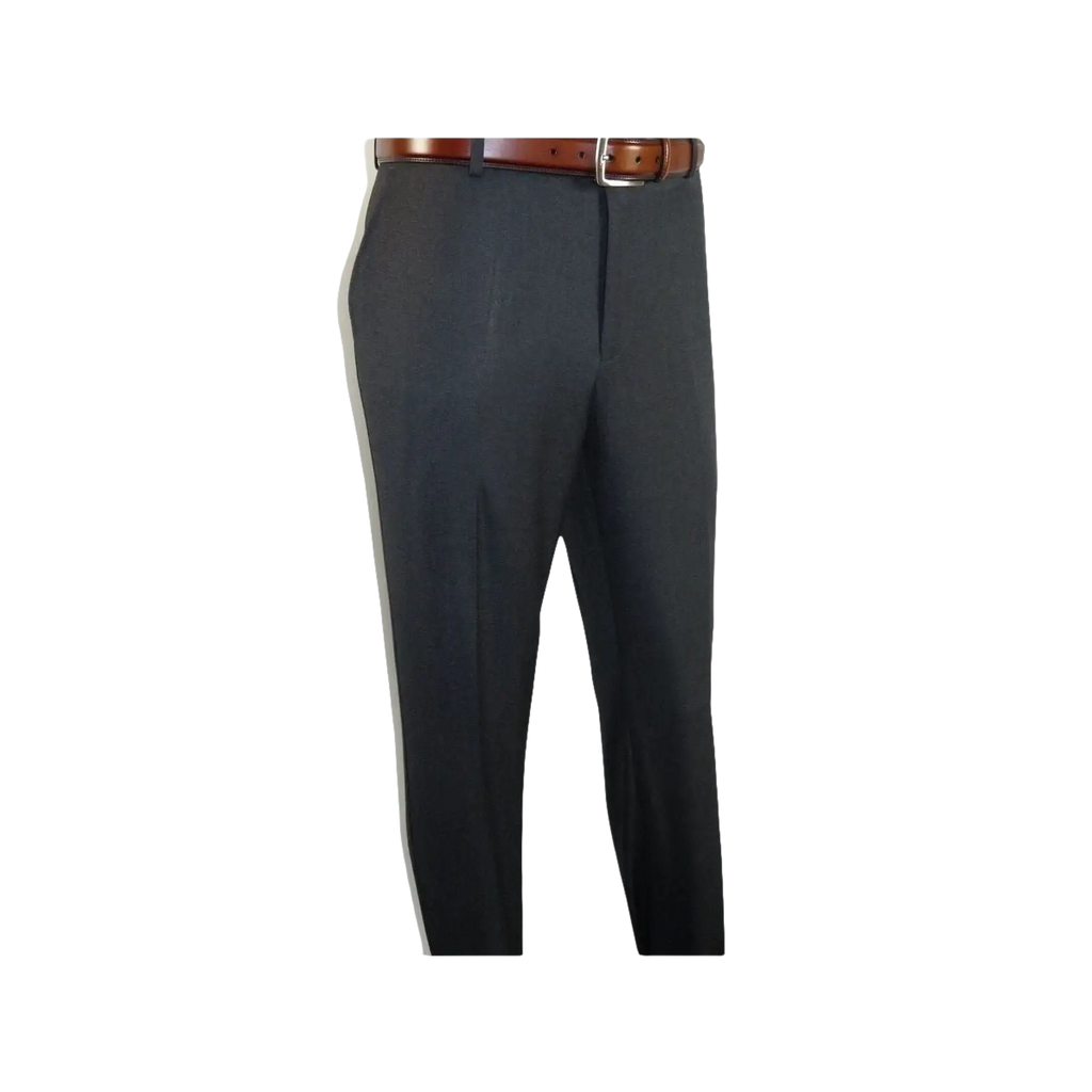 Men Flat Front Suit Separate Pants Slim Fit light Weight Slacks 202 - 1 Charcoal - J.Valintin Men's Wear Legend - 97708