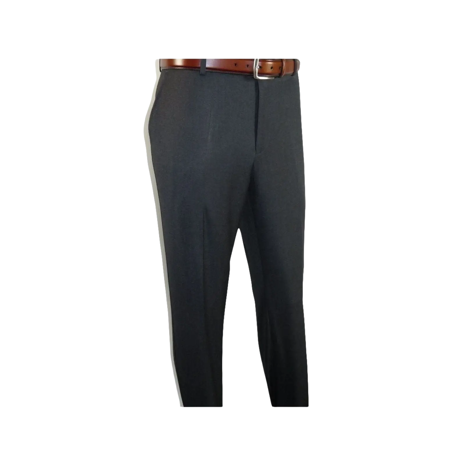 Men Flat Front Suit Separate Pants Slim Fit light Weight Slacks 202 - 1 Charcoal - J.Valintin Men's Wear Legend - 97708
