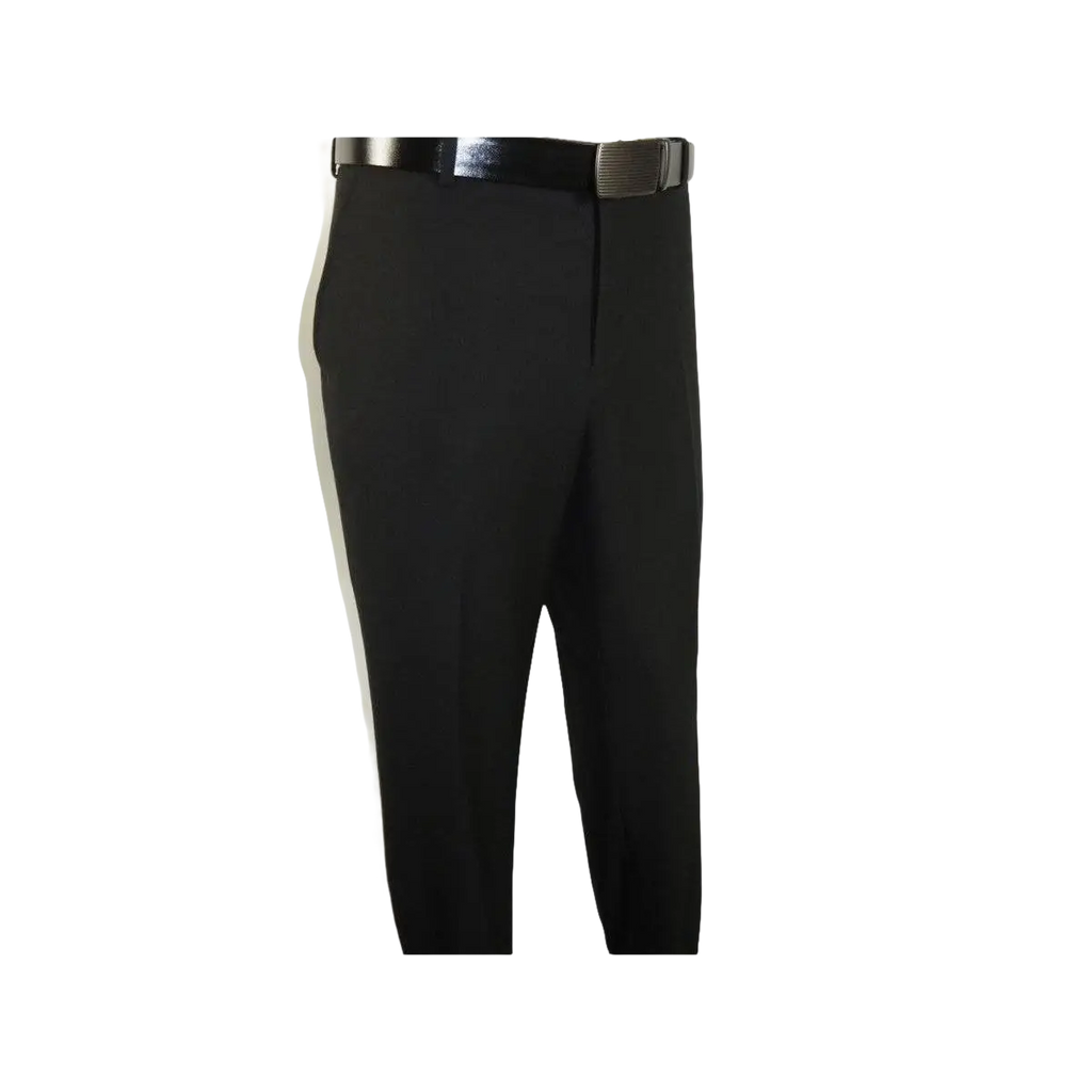 Men Flat Front Suit Separate Pants Slim Fit Soft light Weight Slacks 201 - 1 Black - J.Valintin Men's Wear Legend - 97692