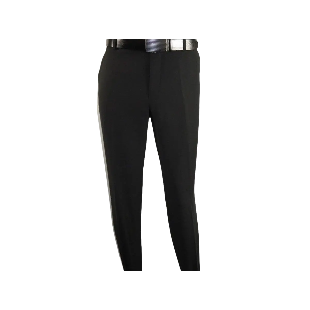 Men Flat Front Suit Separate Pants Slim Fit Soft light Weight Slacks 201 - 1 Black - J.Valintin Men's Wear Legend - 97692