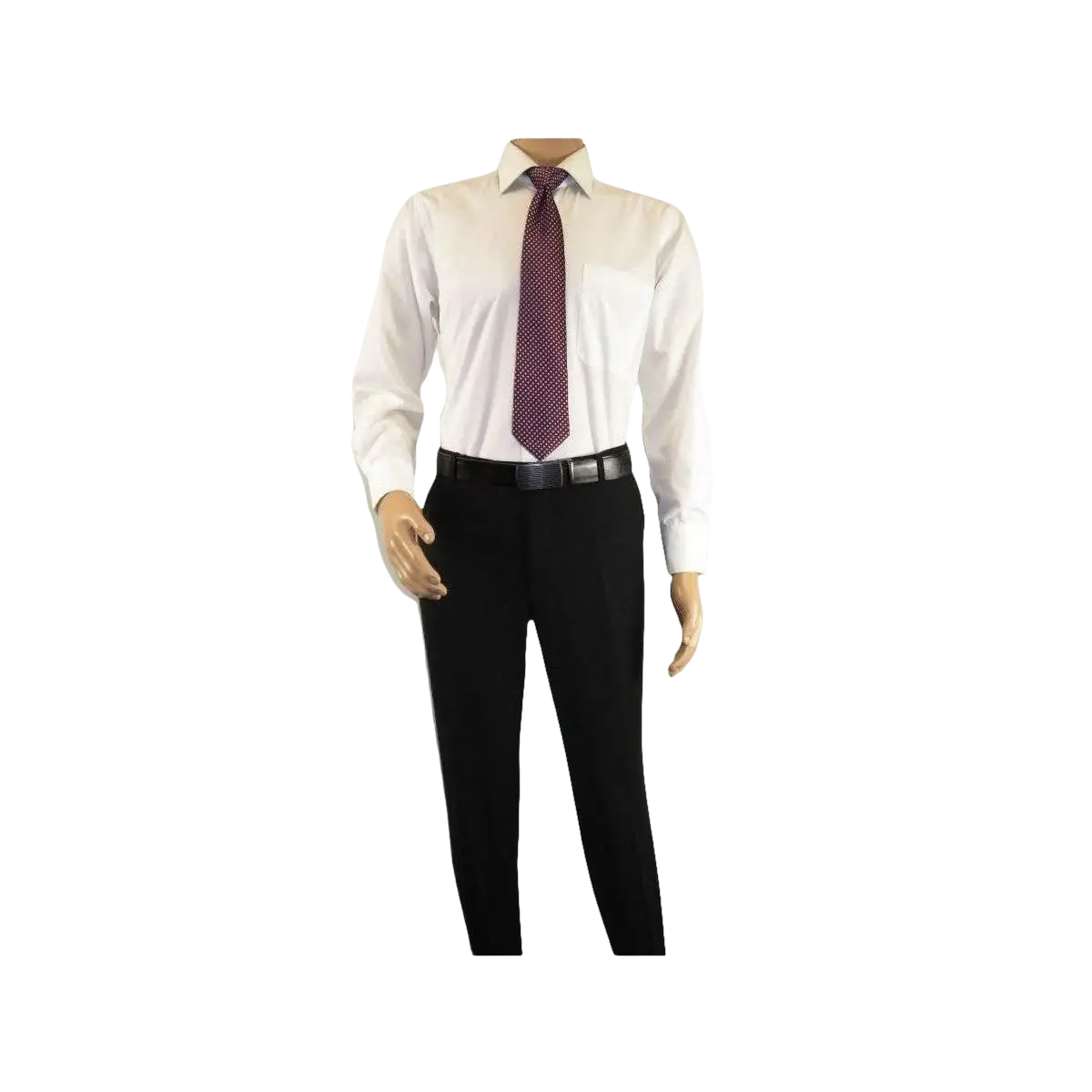 Men Flat Front Suit Separate Pants Slim Fit Soft light Weight Slacks 201 - 1 Black - J.Valintin Men's Wear Legend - 97692