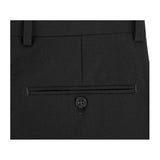 Men Flat Front Suit Separate Pants Slim Fit Soft light Weight Slacks 201 - 1 Black - J.Valintin Men's Wear Legend - 97692