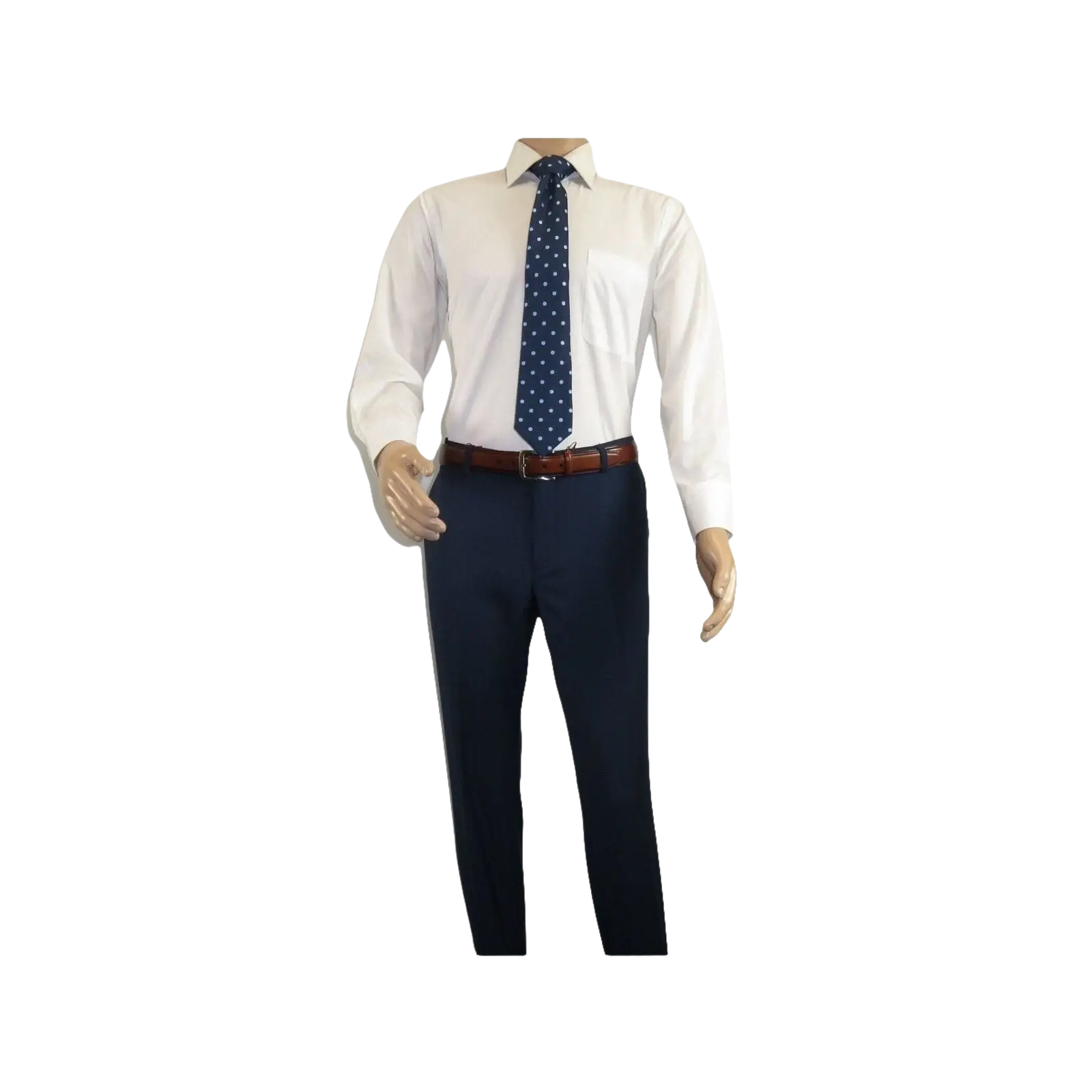 Men Flat Front Suit Separate Pants Slim Fit Soft light Weight Slacks 201 - 19 Navy - J.Valintin Men's Wear Legend - 97700