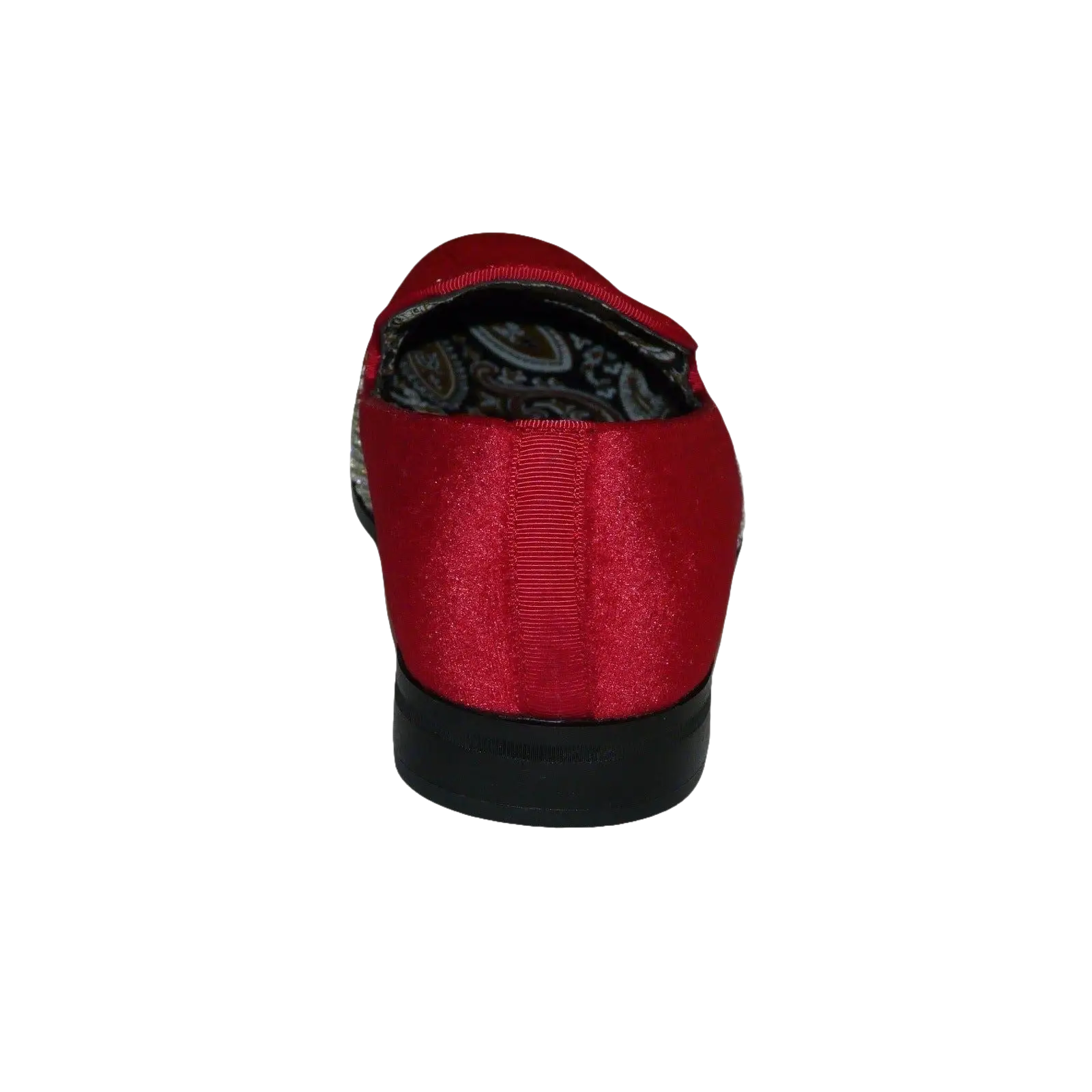 Men Formal shoes After midnight Velvet silver Crystal Slip on 6715 Red/Silver - J.Valintin Men's Wear Legend - 35