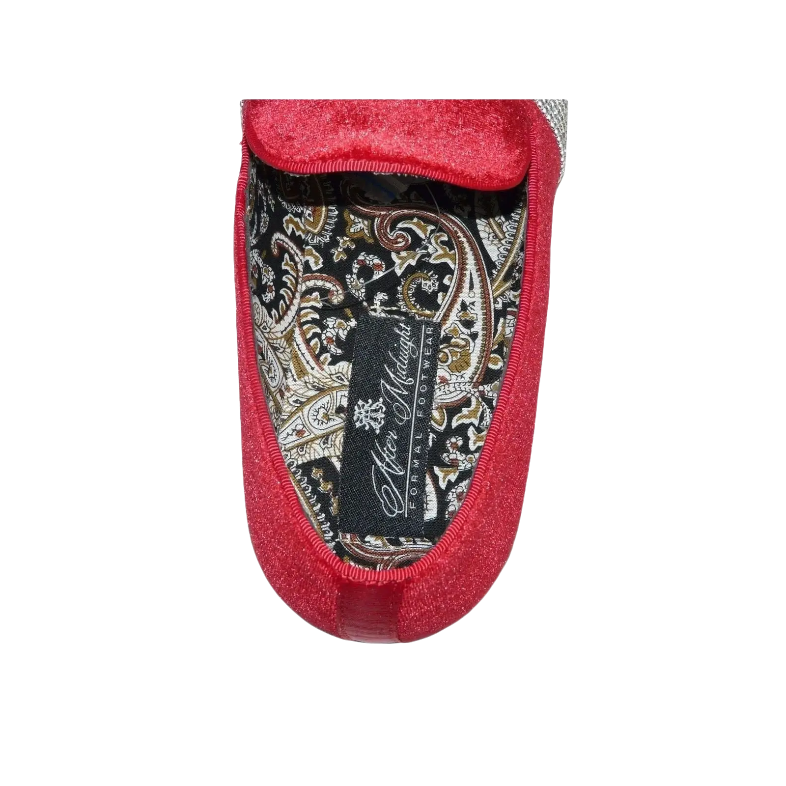 Men Formal shoes After midnight Velvet silver Crystal Slip on 6715 Red/Silver - J.Valintin Men's Wear Legend - 35
