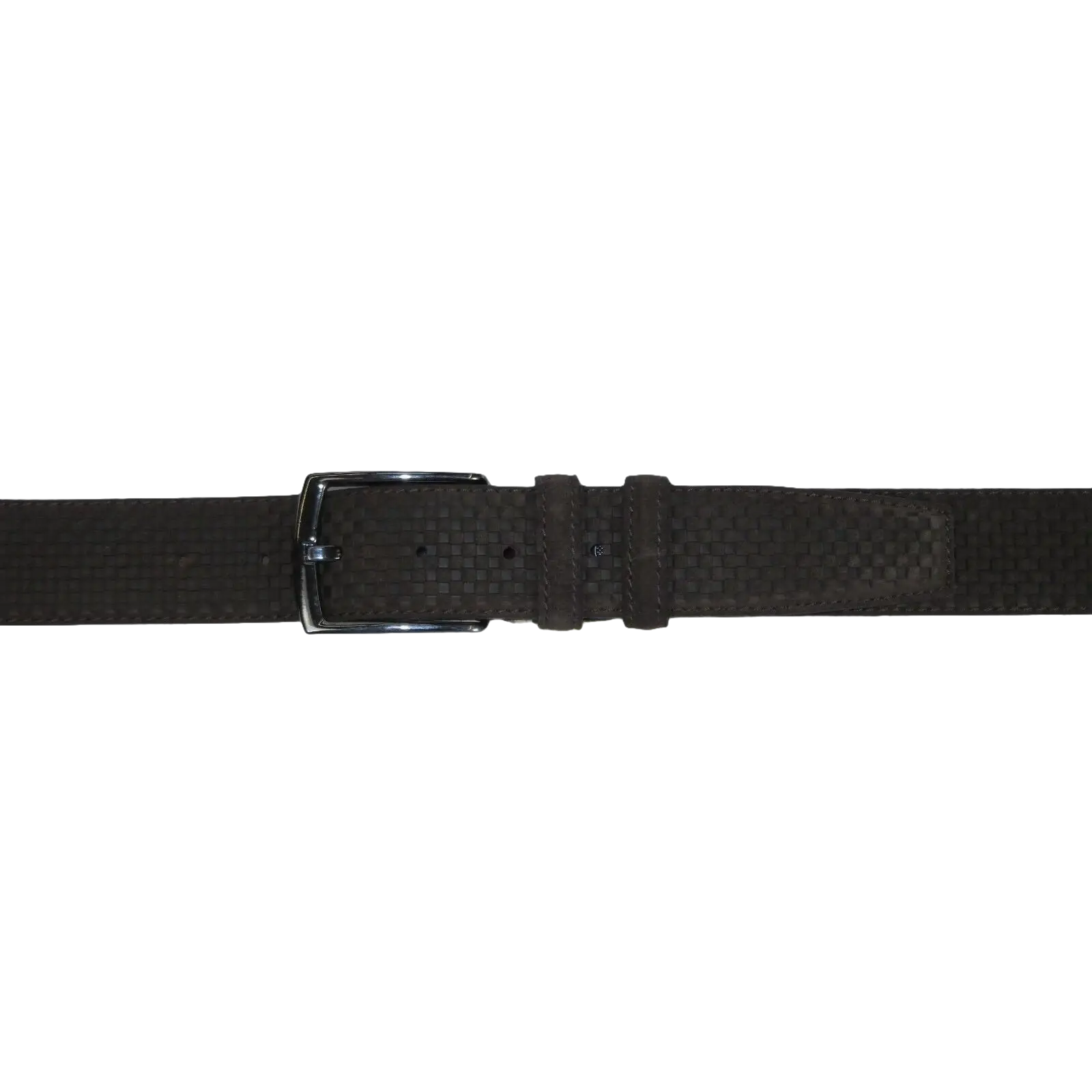 Men Genuine Basket weave Suede Soft Leather Belt PIERO ROSSI Turkey #1002 Brown - J.Valintin Men's Wear Legend - 97260