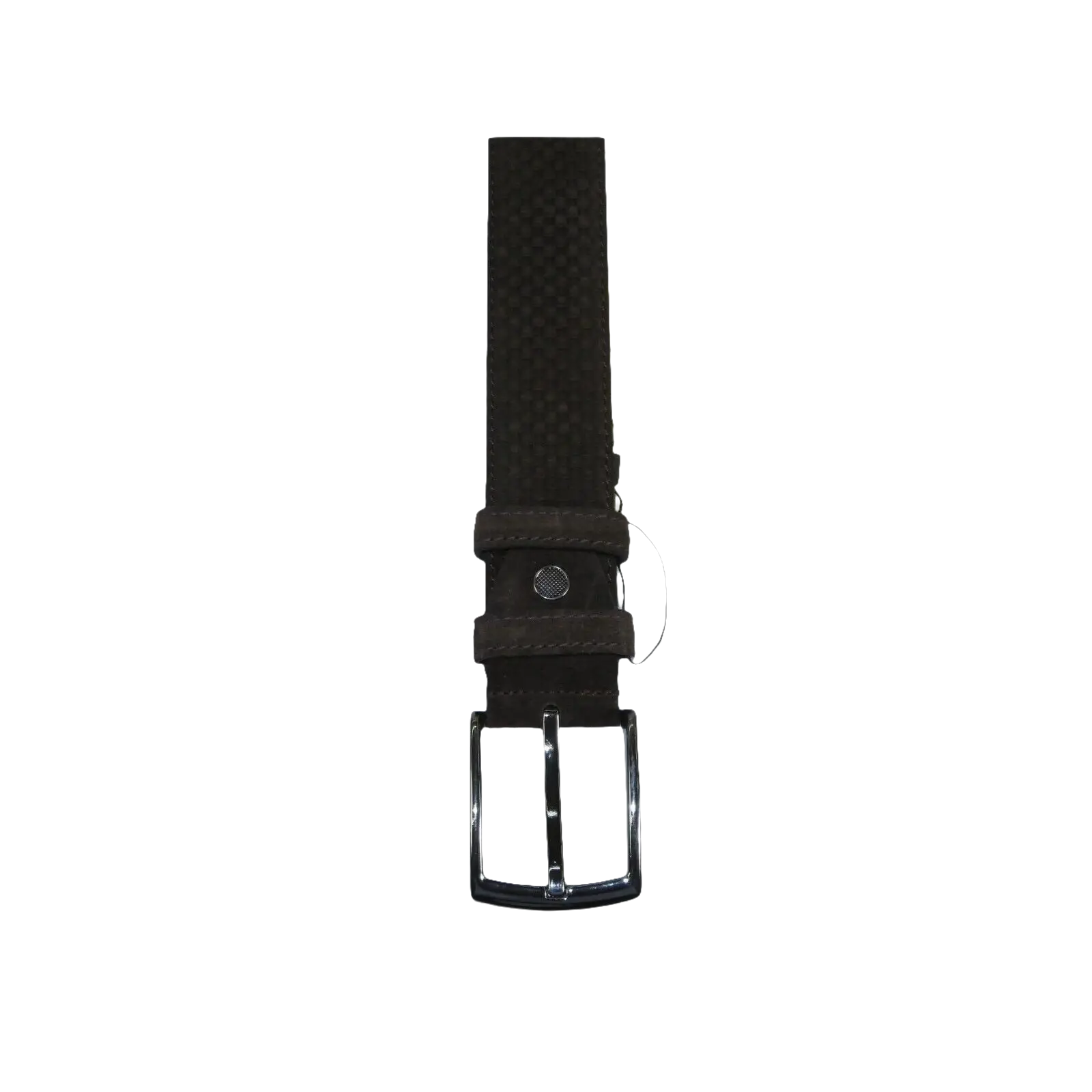 Men Genuine Basket weave Suede Soft Leather Belt PIERO ROSSI Turkey #1002 Brown - J.Valintin Men's Wear Legend - 97260