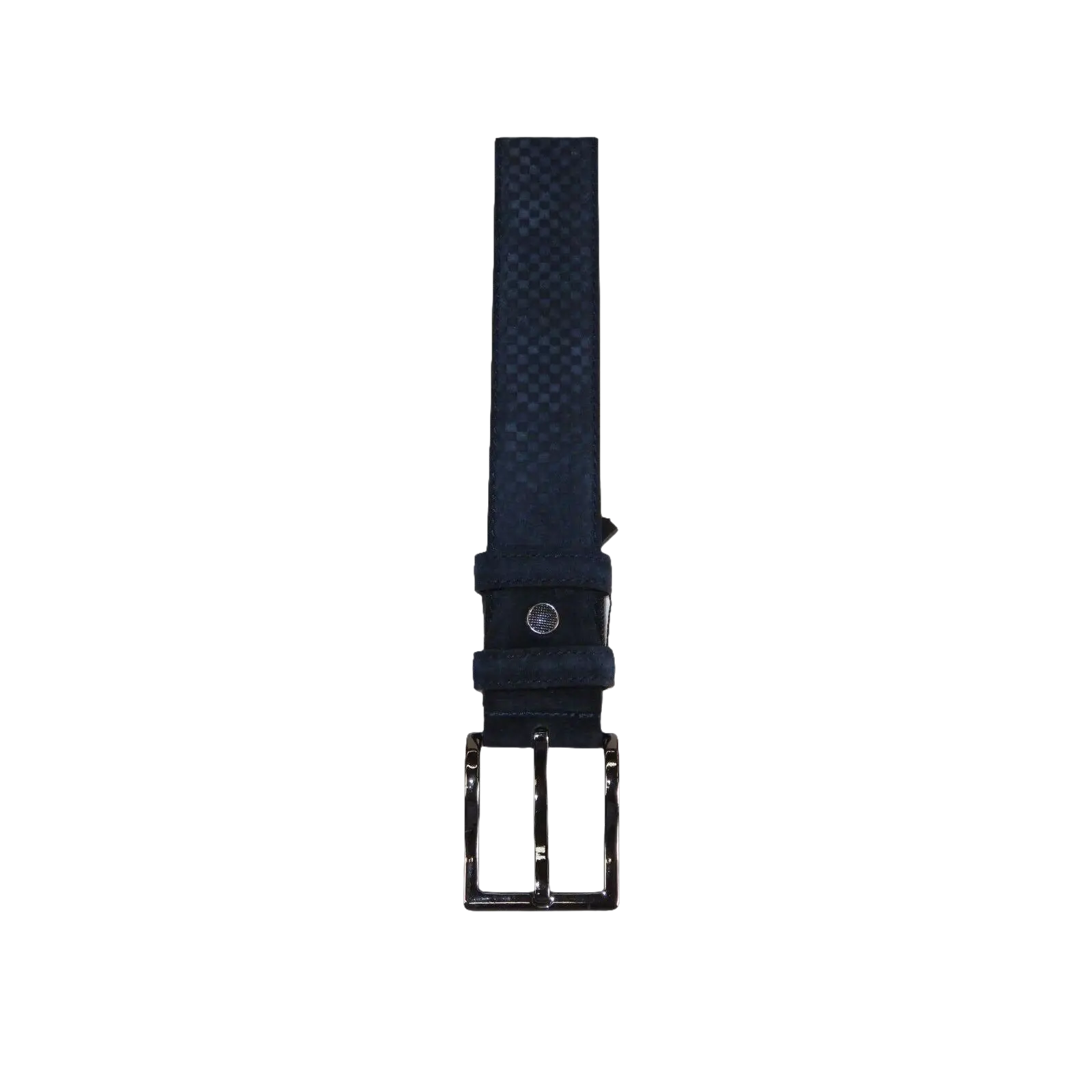 Men Genuine Basket weave Suede Soft Leather Belt PIERO ROSSI Turkey # 1002 Navy - J.Valintin Men's Wear Legend - 97276