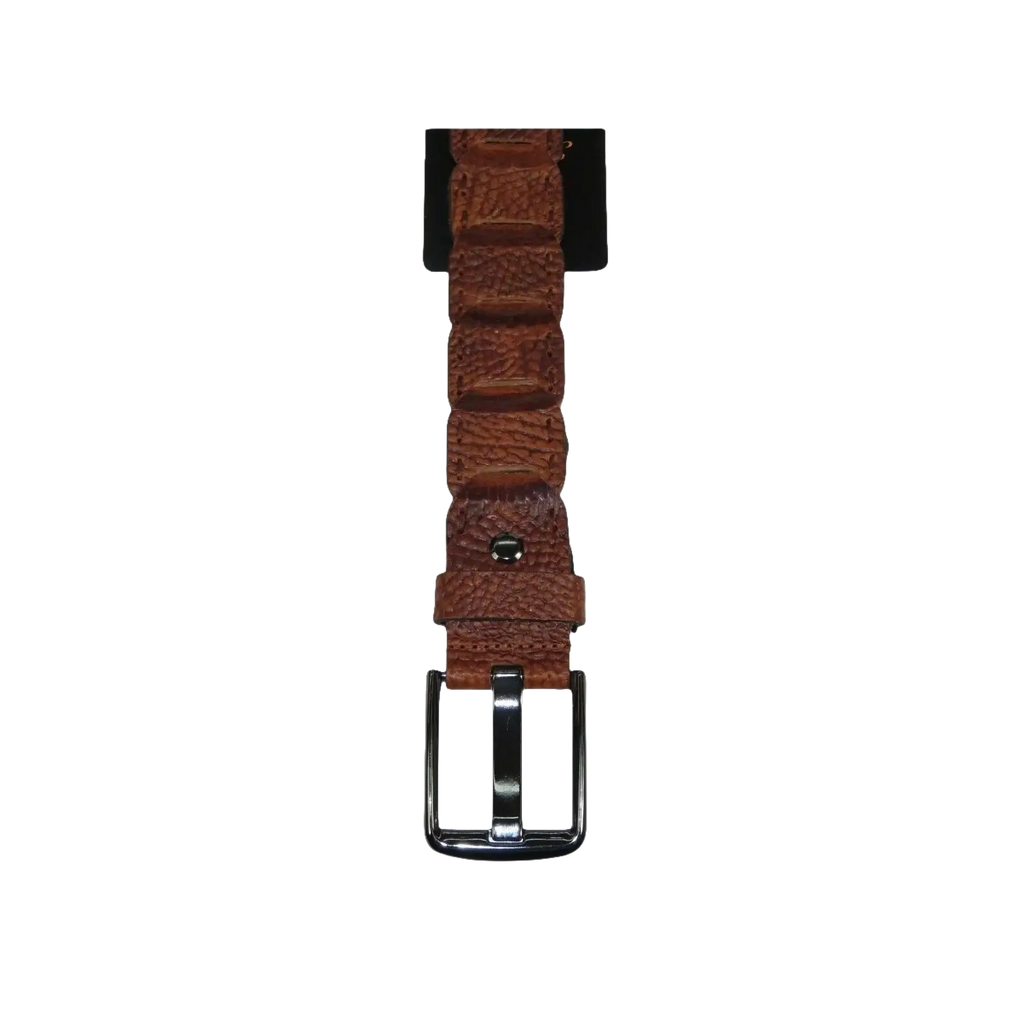 Men Genuine Leather Belt PIERO ROSSI Turkey Crocodile print Hand Stich 69 Cognac - J.Valintin Men's Wear Legend - 97461