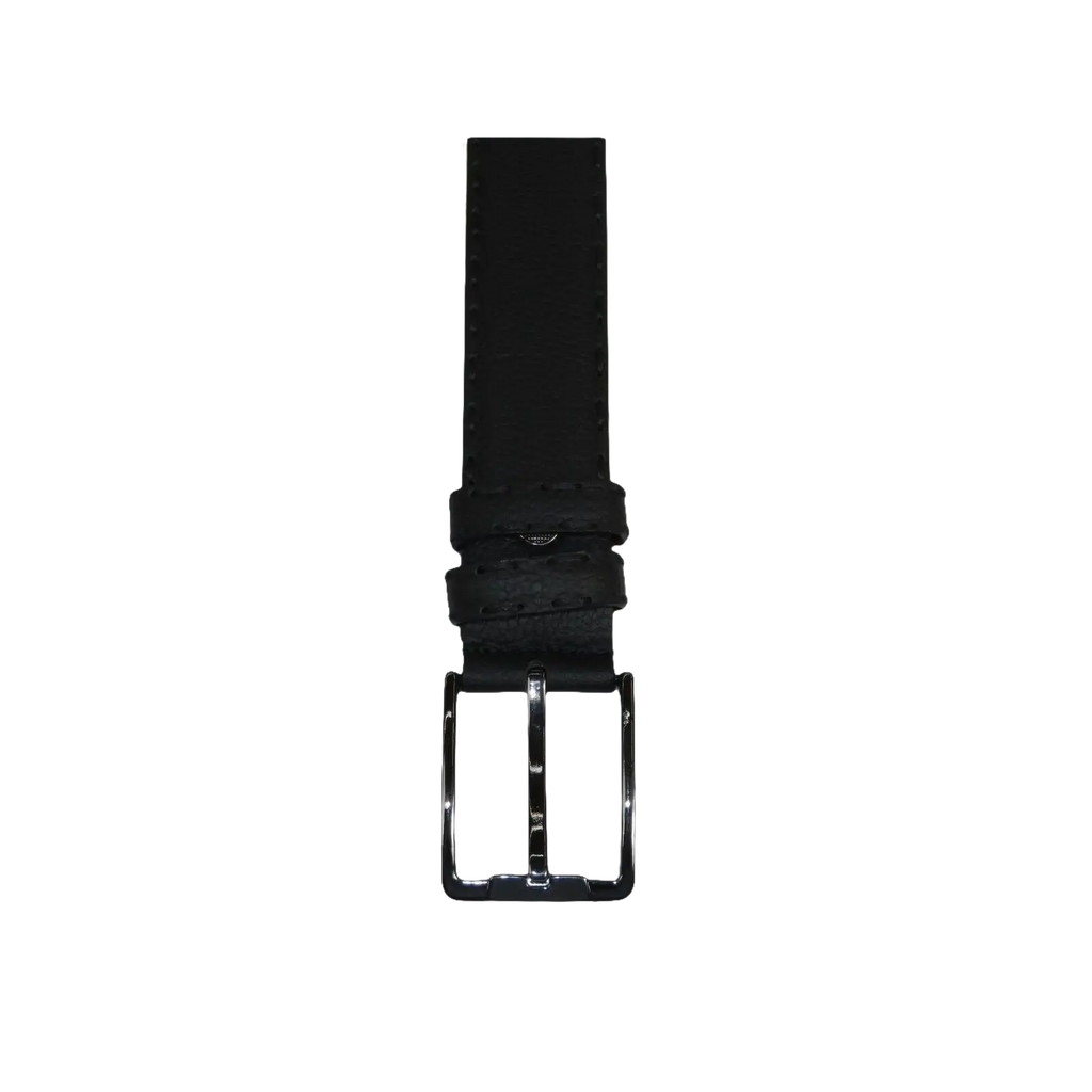 Men Genuine Leather Belt PIERO ROSSI Turkey Full Grain Hand Stitch 301 Black - J.Valintin Men's Wear Legend - 97347
