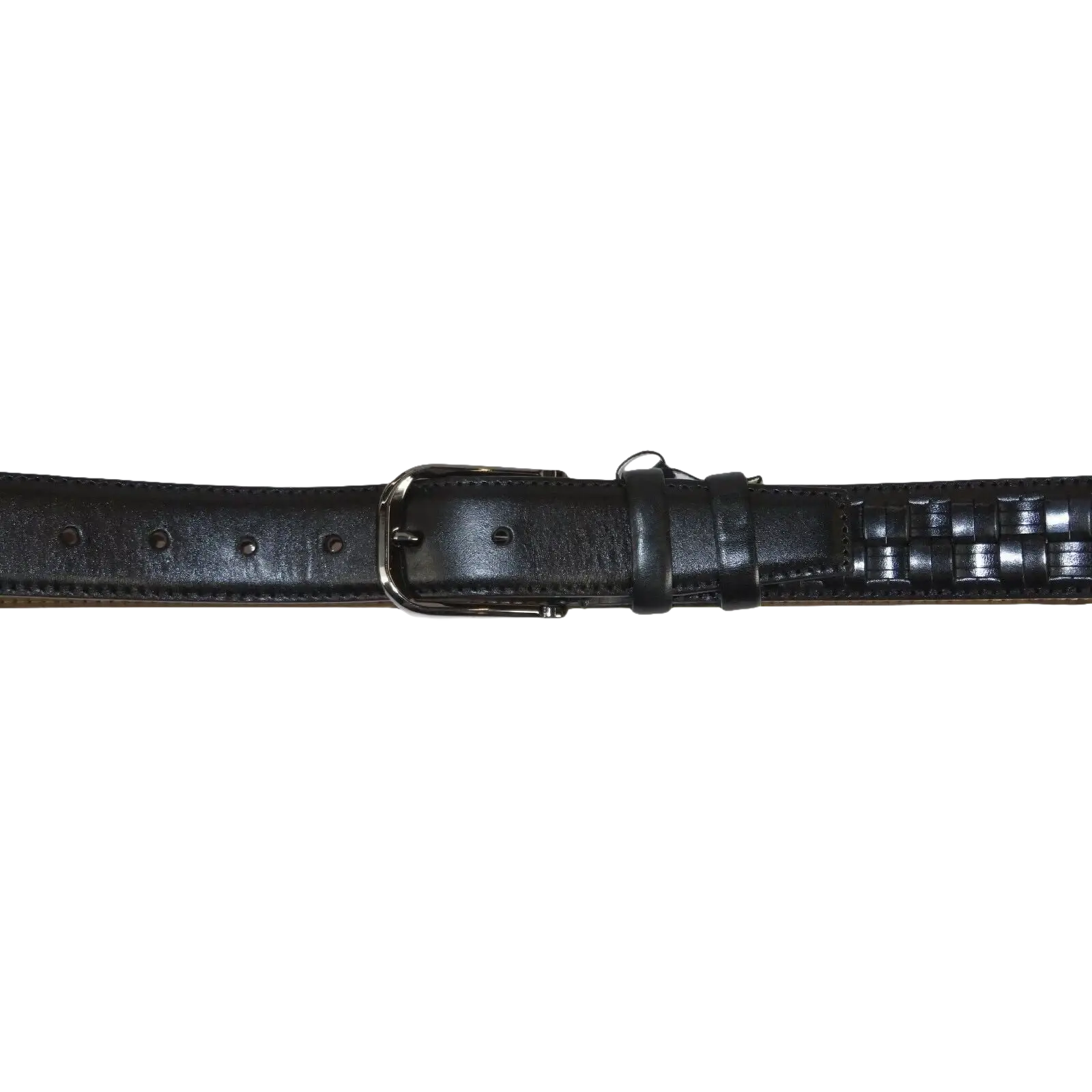 Men Genuine Leather Belt PIERO ROSSI Turkey Soft Full Grain Stitched #139 Black - J.Valintin Men's Wear Legend - 97455
