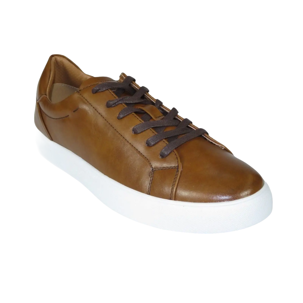 Men Harrison Myles Sneaker Dress Shoes Soft Comfort Lace Cushioned S2111 Cognac - J.Valintin Men's Wear Legend - 99054